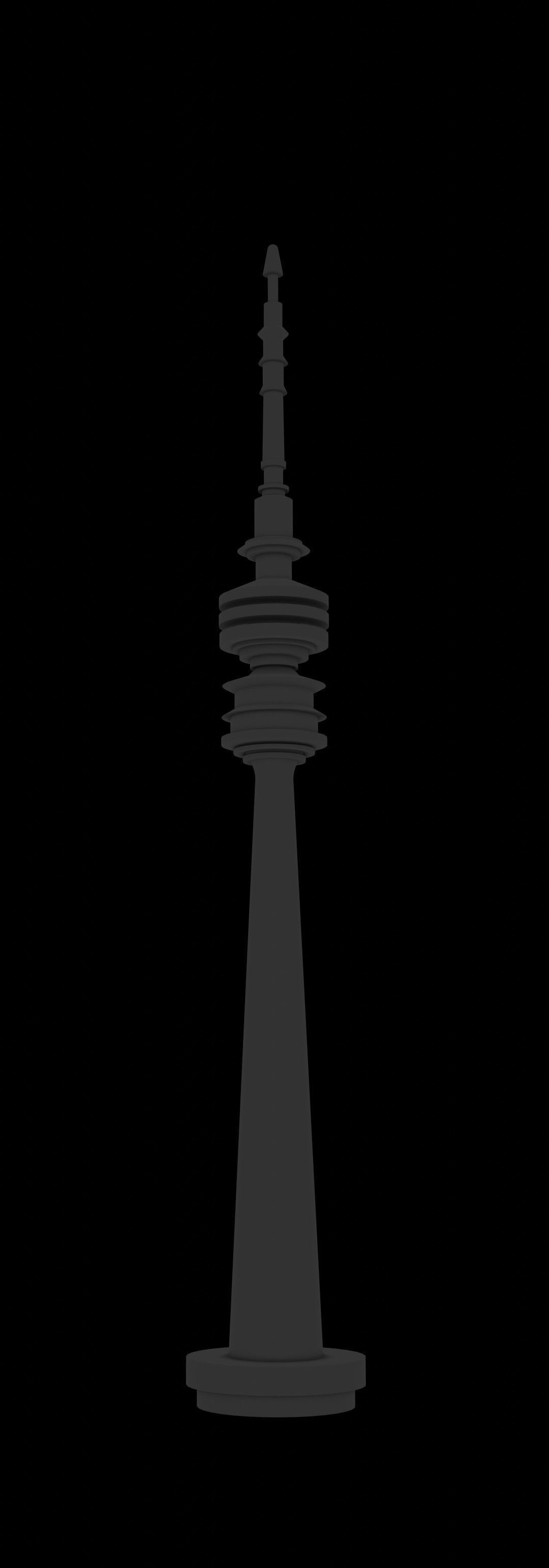 Televisiontower Radiotower Architecture Tower Building Low-poly 3D model_16