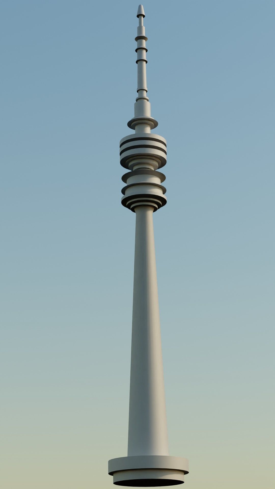 Televisiontower Radiotower Architecture Tower Building Low-poly 3D model_9