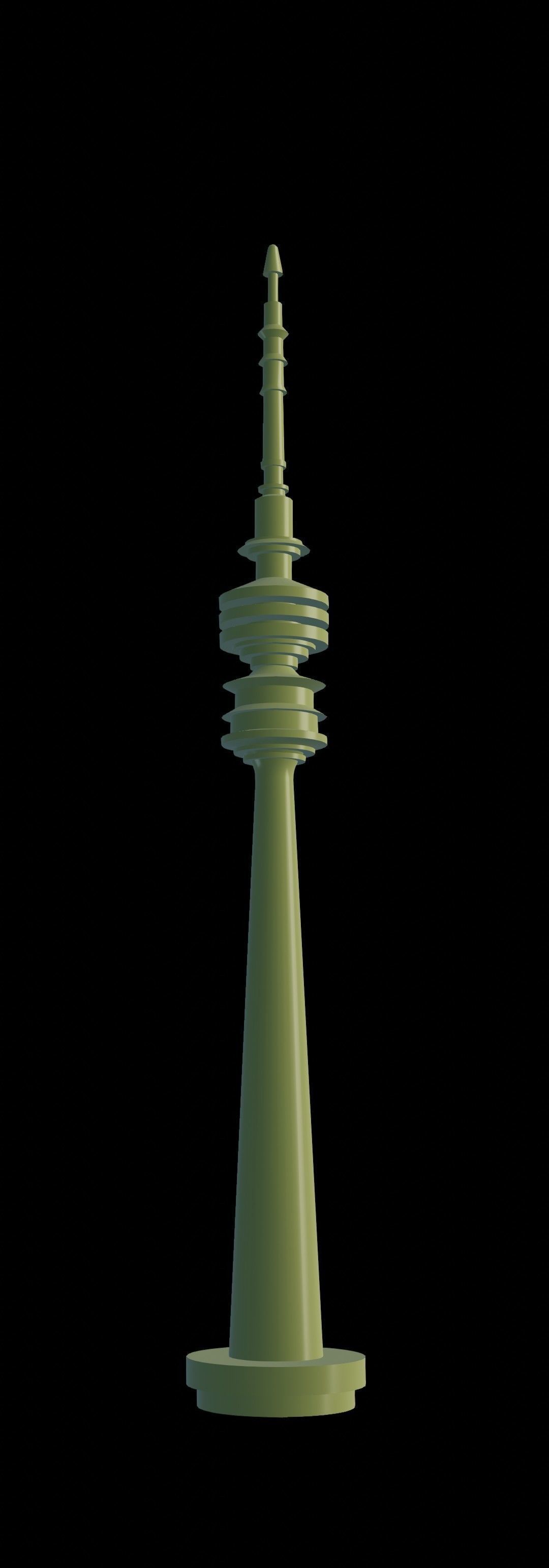 Televisiontower Radiotower Architecture Tower Building Low-poly 3D model_21