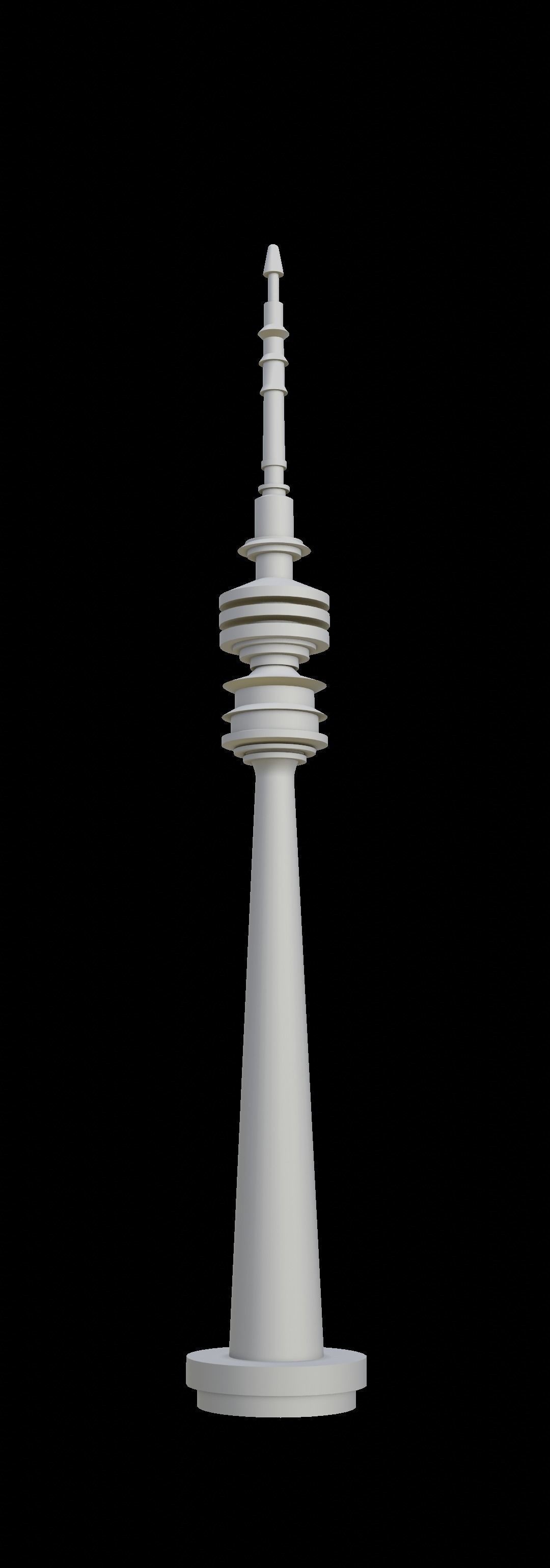 Televisiontower Radiotower Architecture Tower Building Low-poly 3D model_35