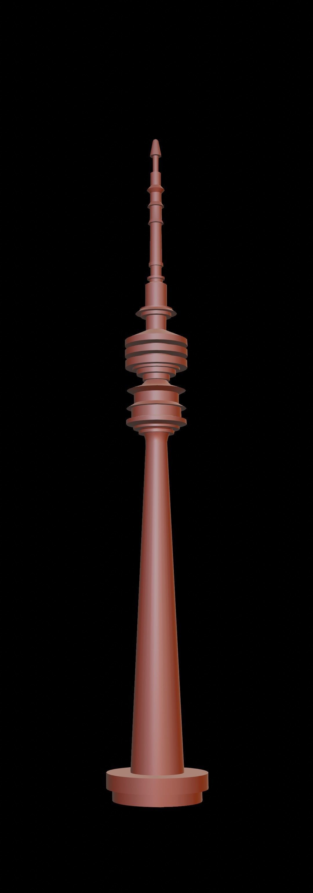 Televisiontower Radiotower Architecture Tower Building Low-poly 3D model_19