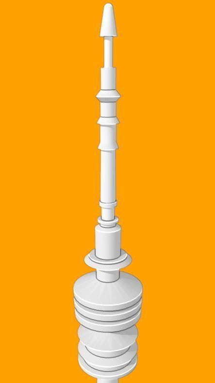 Televisiontower Radiotower Architecture Tower Building Low-poly 3D model_8