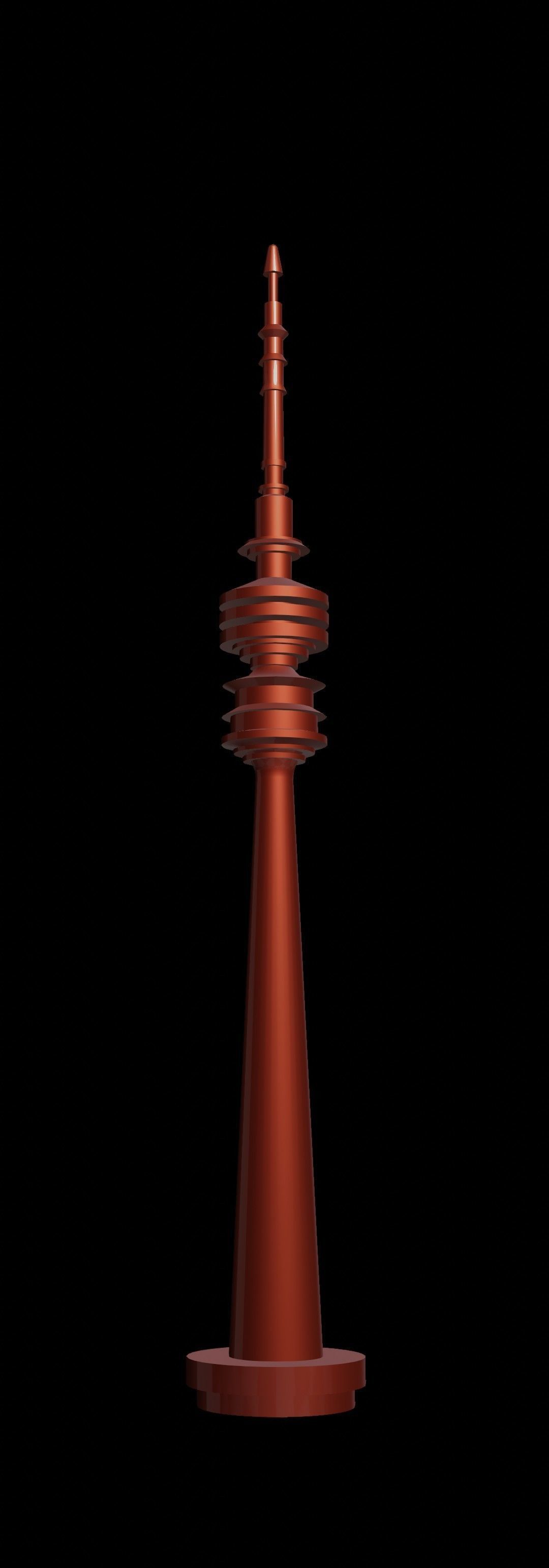 Televisiontower Radiotower Architecture Tower Building Low-poly 3D model_26