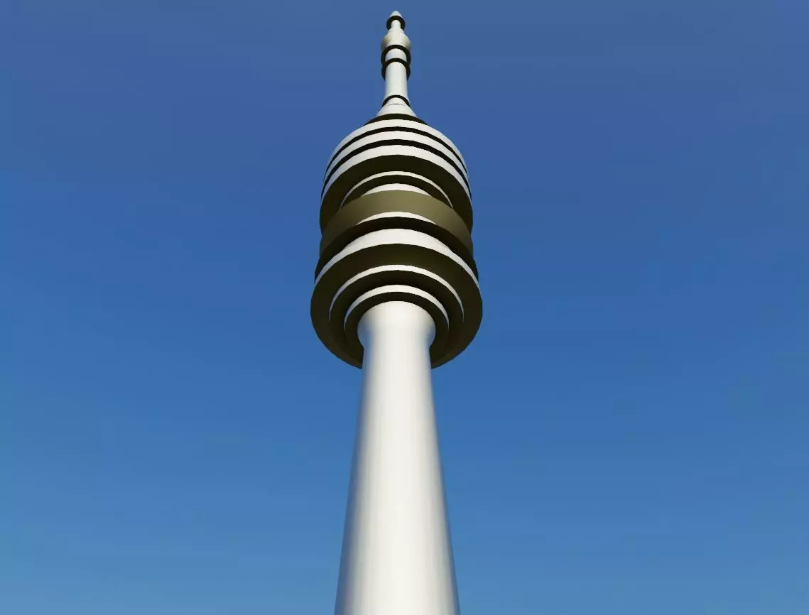 Televisiontower Radiotower Architecture Tower Building Low-poly 3D model_0