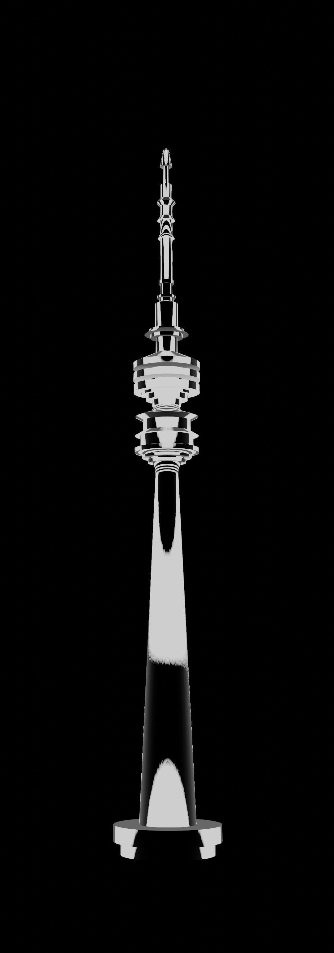 Televisiontower Radiotower Architecture Tower Building Low-poly 3D model_27