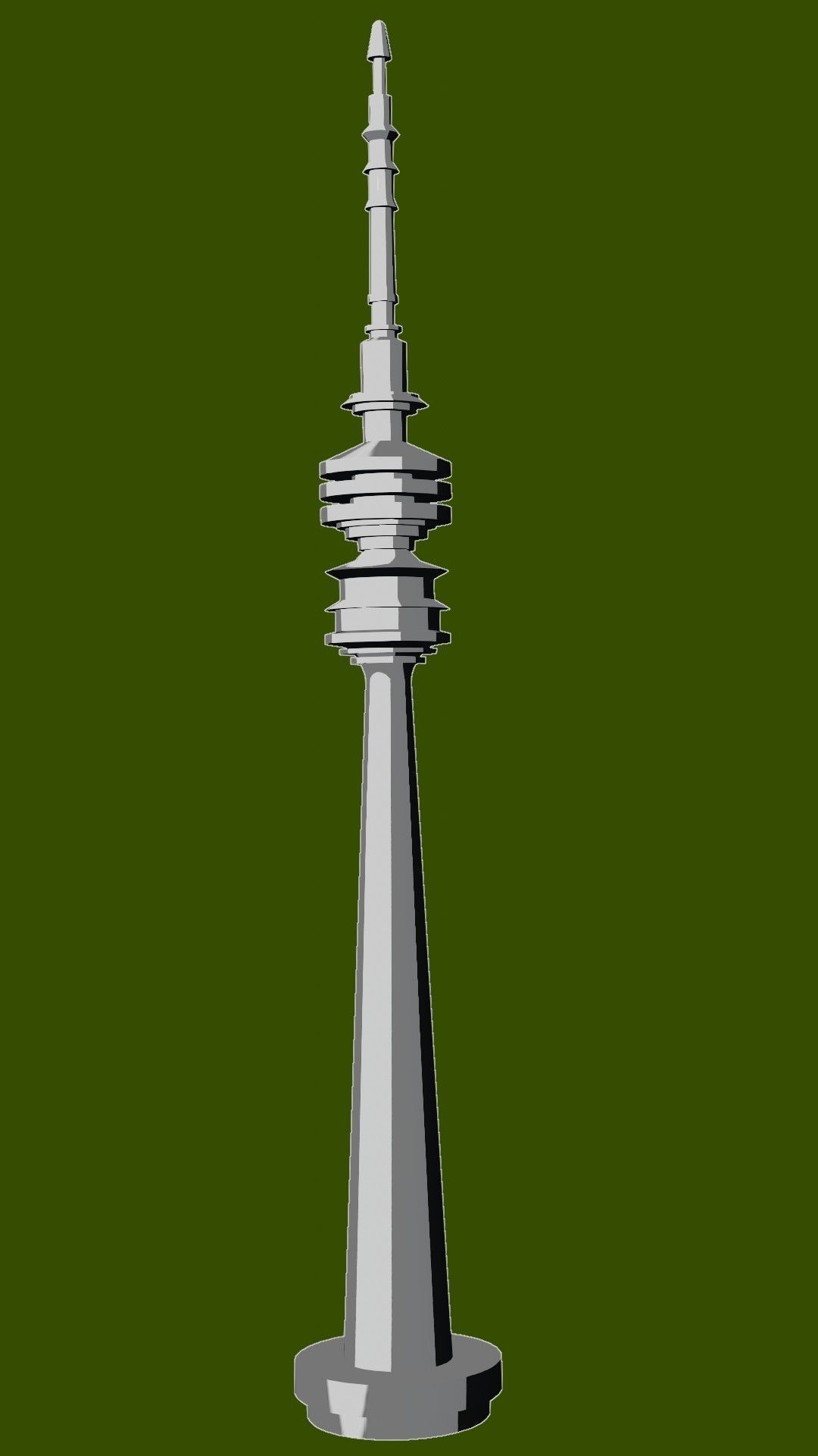 Televisiontower Radiotower Architecture Tower Building Low-poly 3D model_14