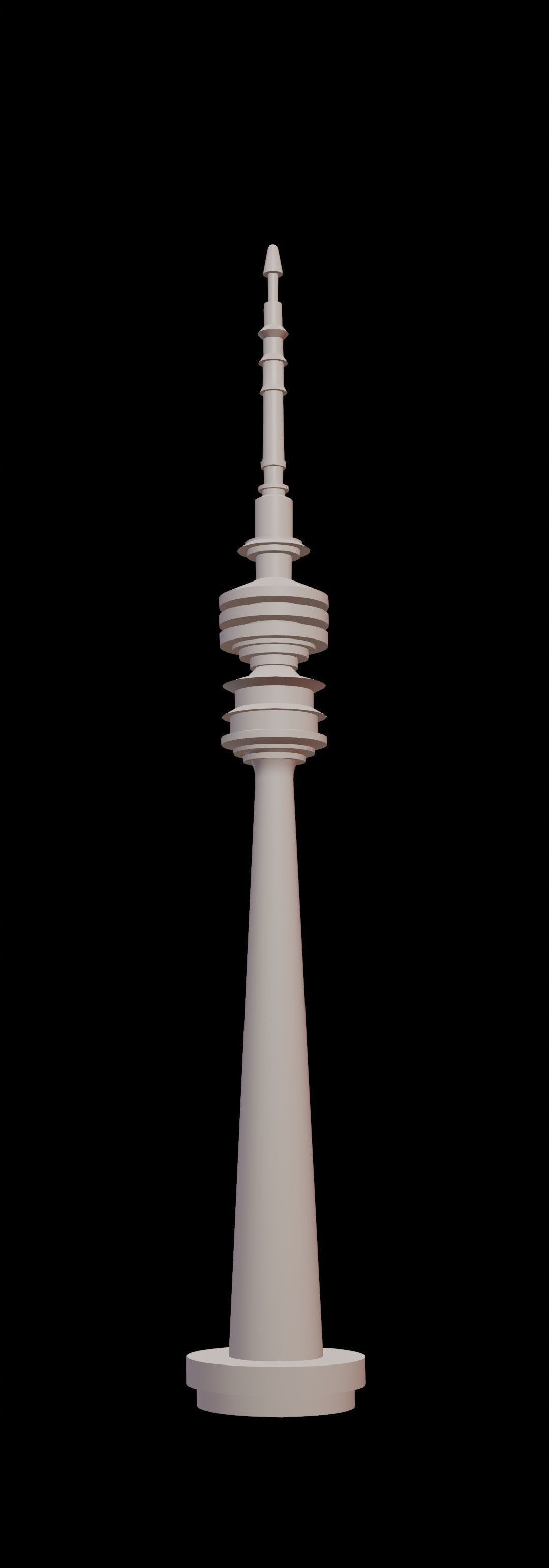 Televisiontower Radiotower Architecture Tower Building Low-poly 3D model_29