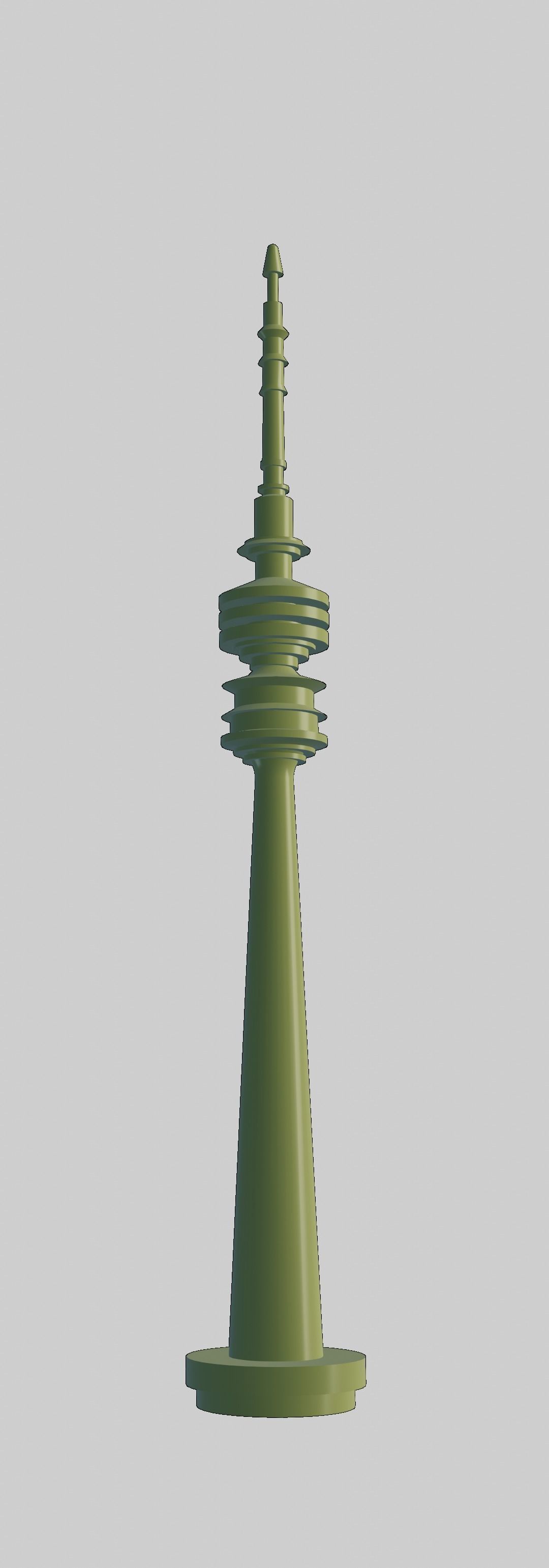 Televisiontower Radiotower Architecture Tower Building Low-poly 3D model_37