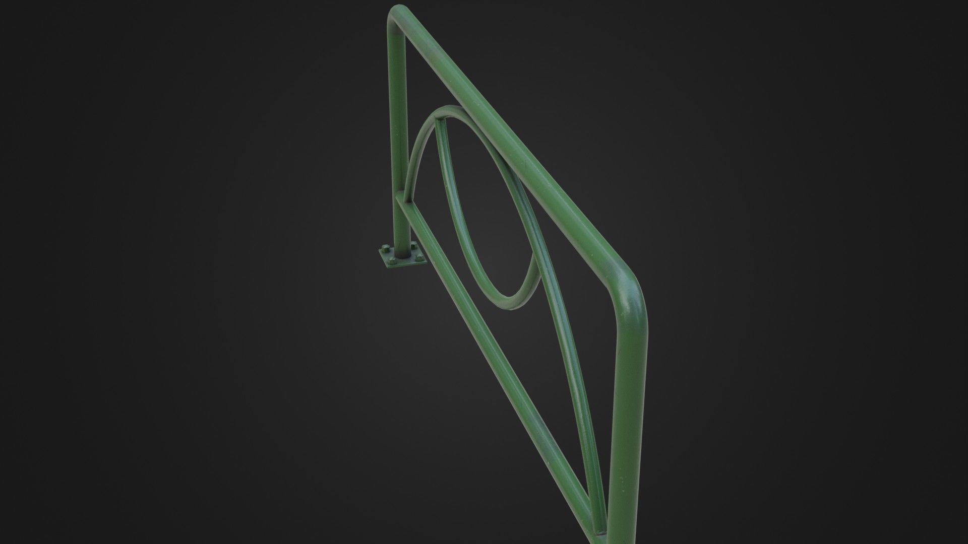 Guard rail guard pipe Low-poly 3D model_33