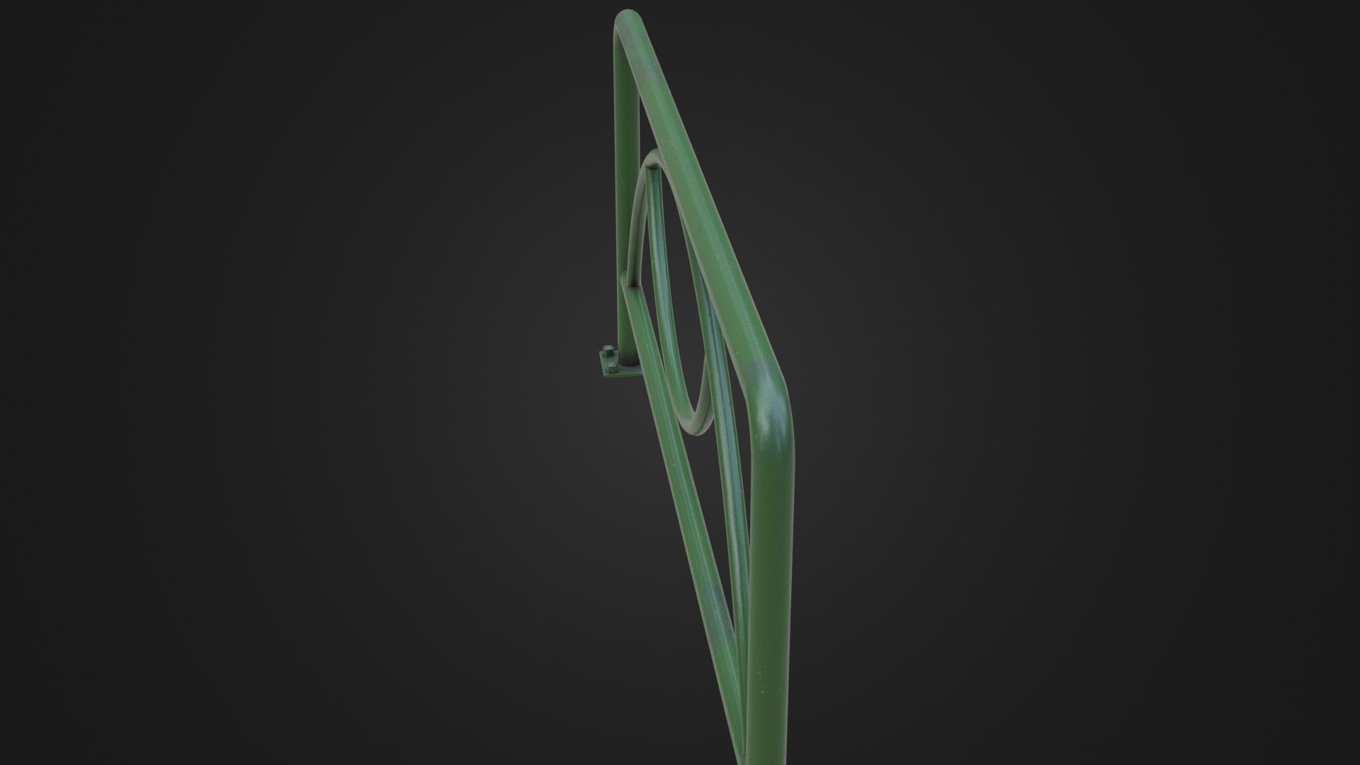 Guard rail guard pipe Low-poly 3D model_32