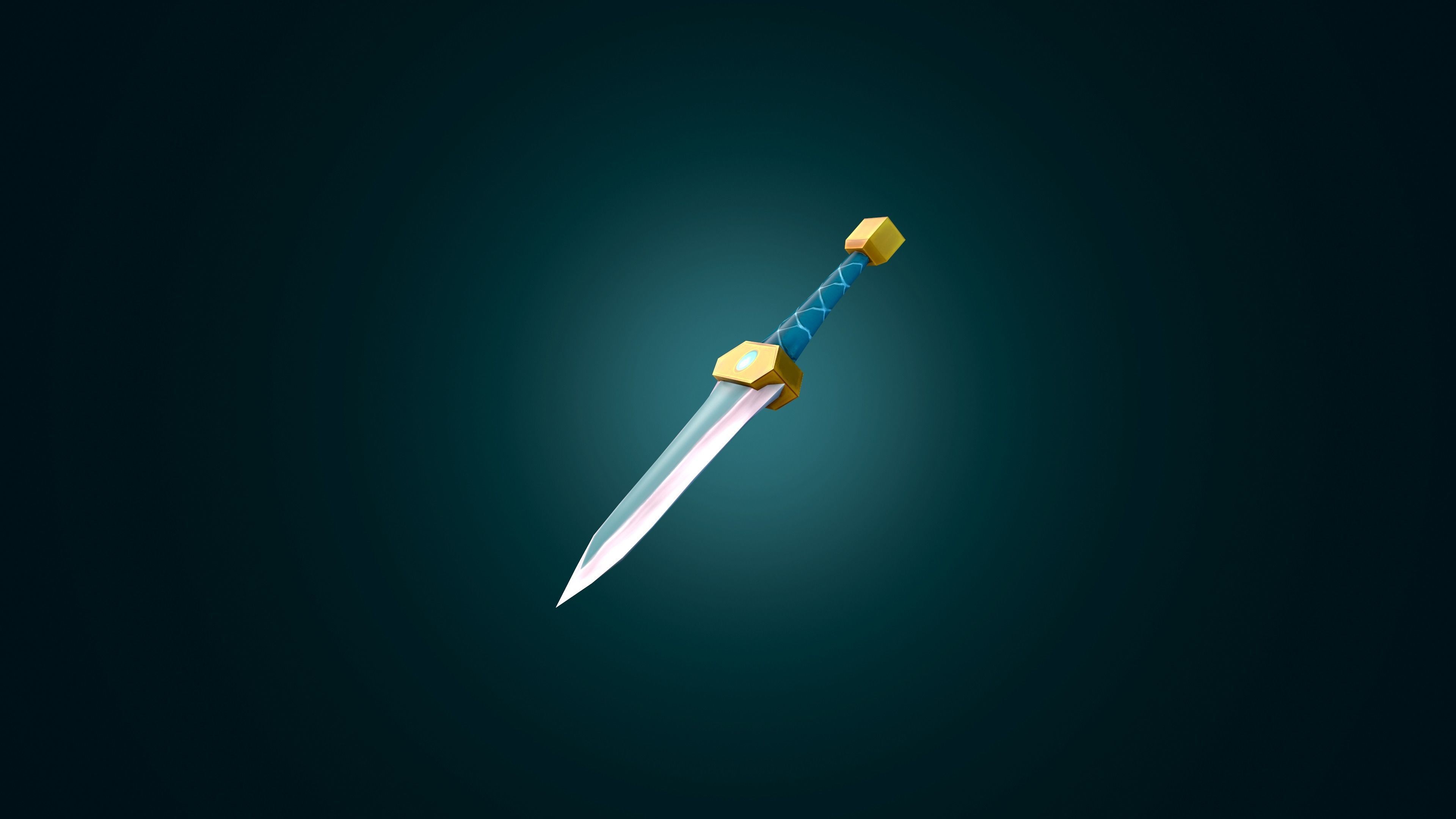 Stylized Dagger - Handpainted RPG Low-Poly Game Ready 3D model Low-poly 3D model_3