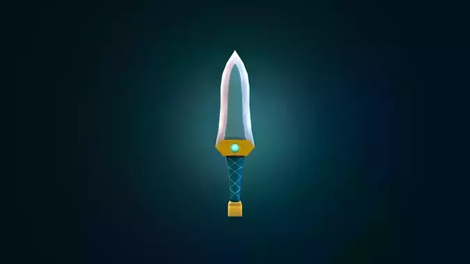 Stylized Dagger - Handpainted RPG Low-Poly Game Ready 3D model Low-poly 3D model Stylized Dagger - Handpainted RPG Low-Poly Game Ready 3D model Low-poly 3D model