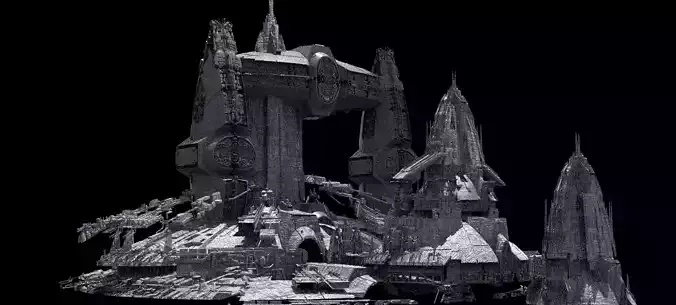 Jupiter Space station Kitbash 3