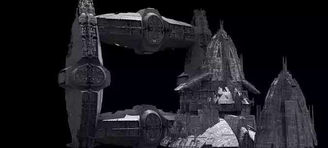 Jupiter Moon Space station division Kit bash