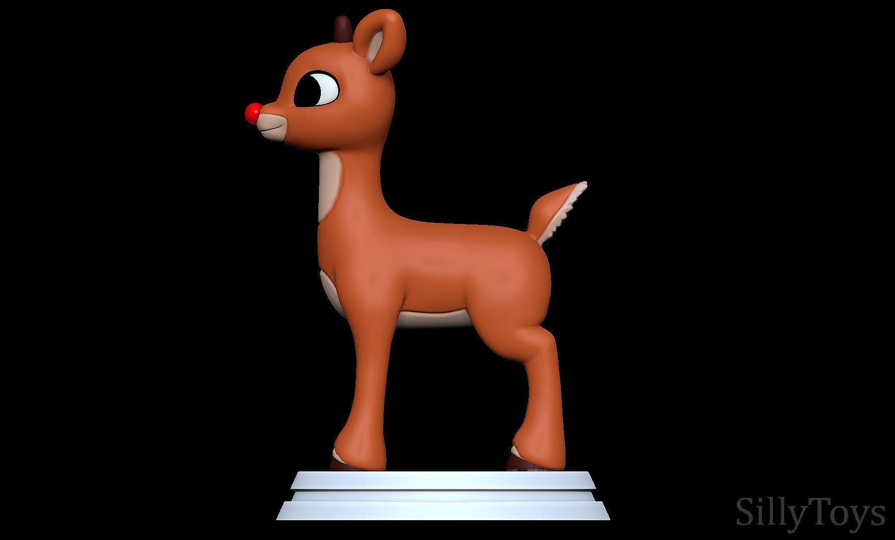 Rudolph the Red-Nosed Reindeer  3D print model_2
