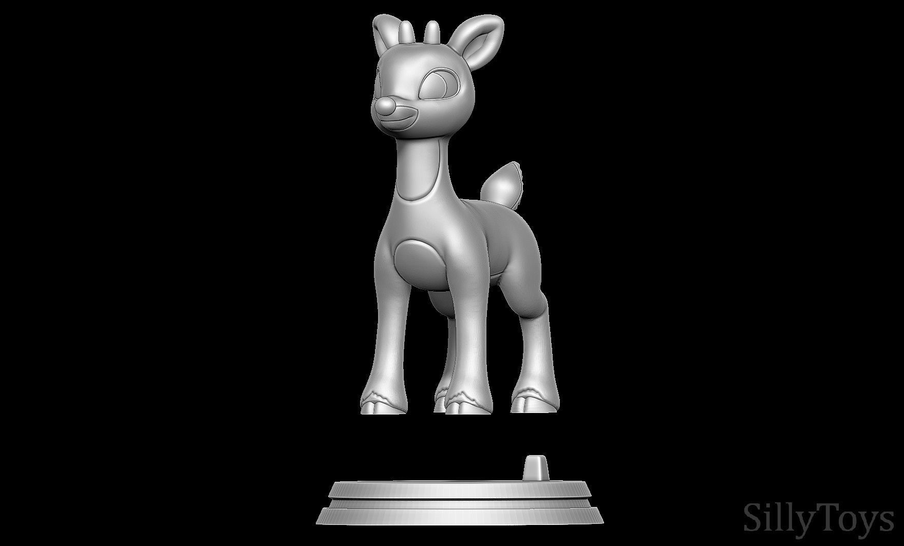 Rudolph the Red-Nosed Reindeer  3D print model_6
