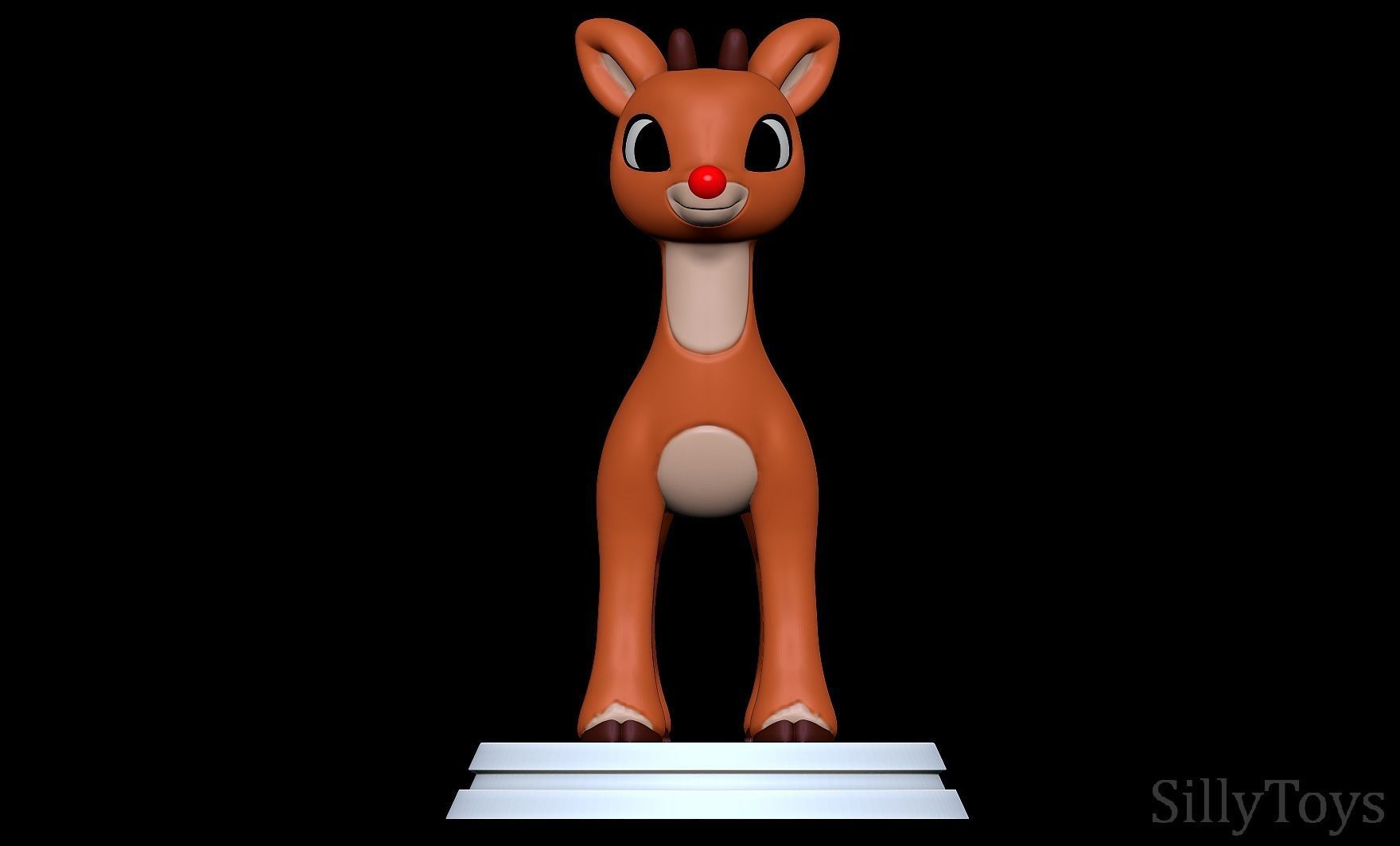 Rudolph the Red-Nosed Reindeer  3D print model_1