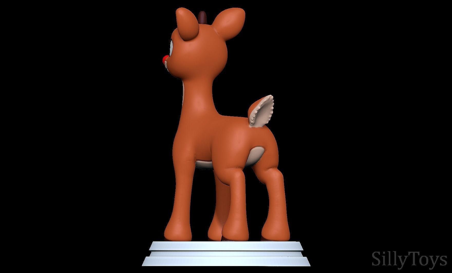 Rudolph the Red-Nosed Reindeer  3D print model_3