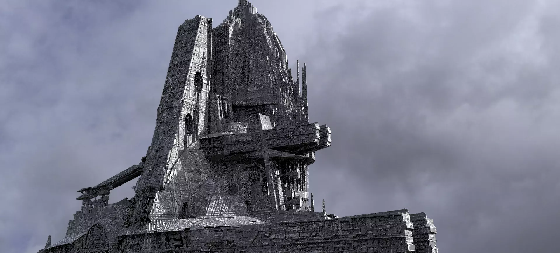 Moon Space station Facility 4 3D model_0