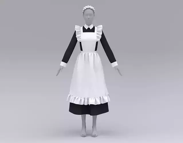 Maid Costume 3D model