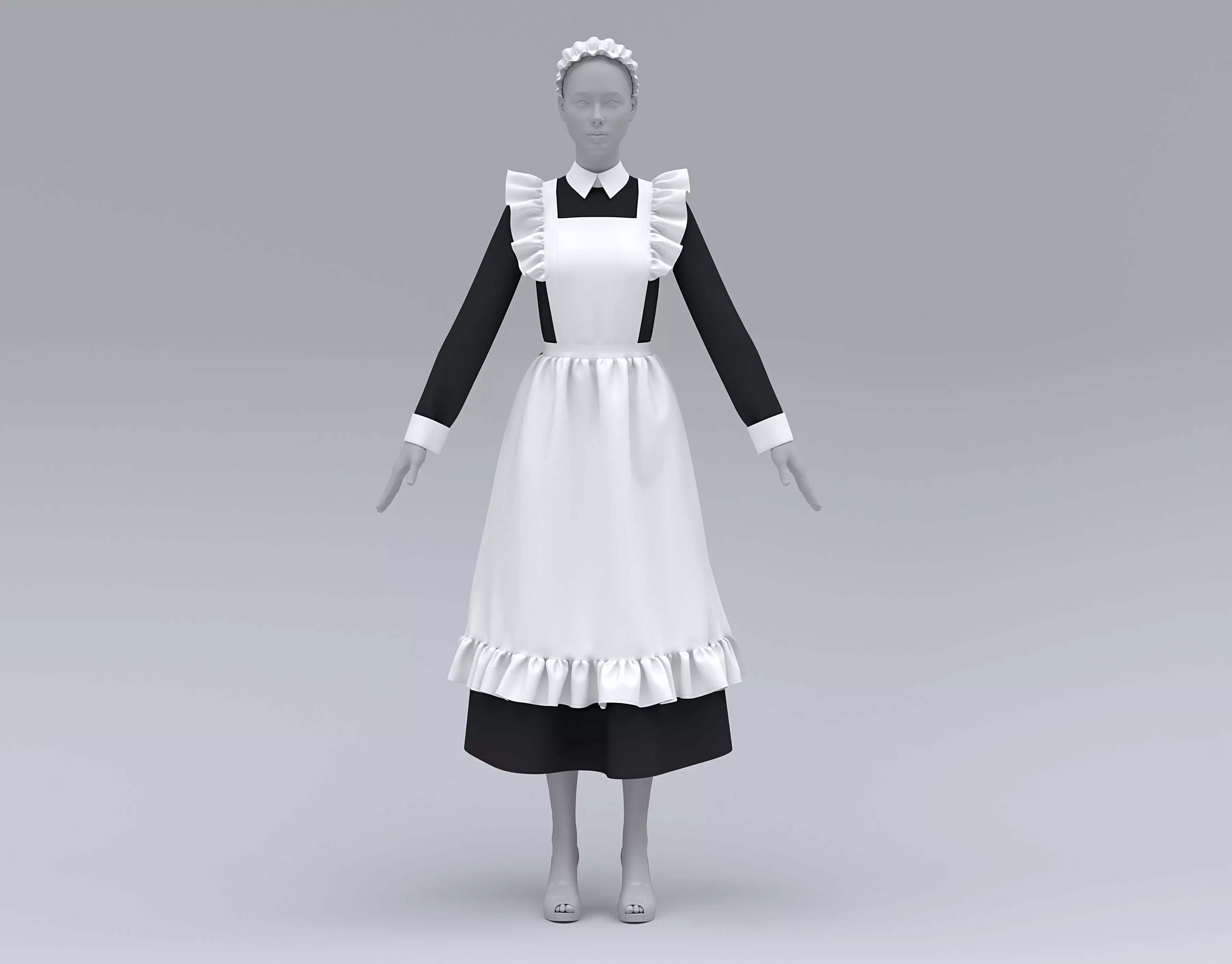 Maid Costume 3D model
