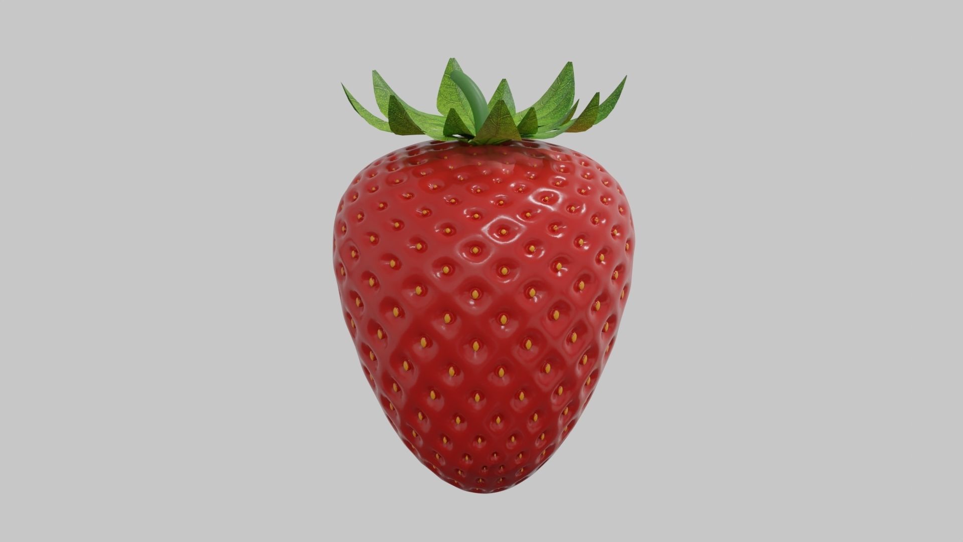 Strawberry Free 3D model_6