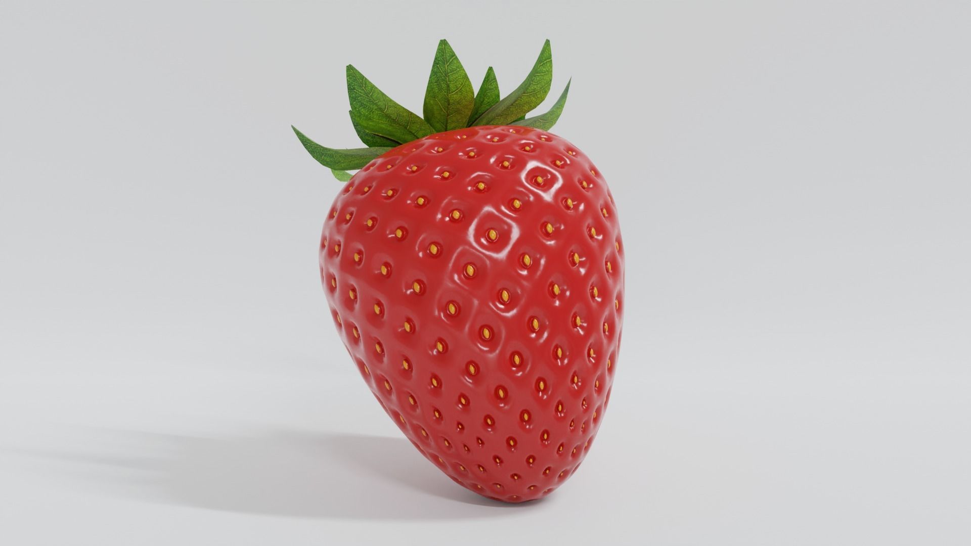 Strawberry Free 3D model_4
