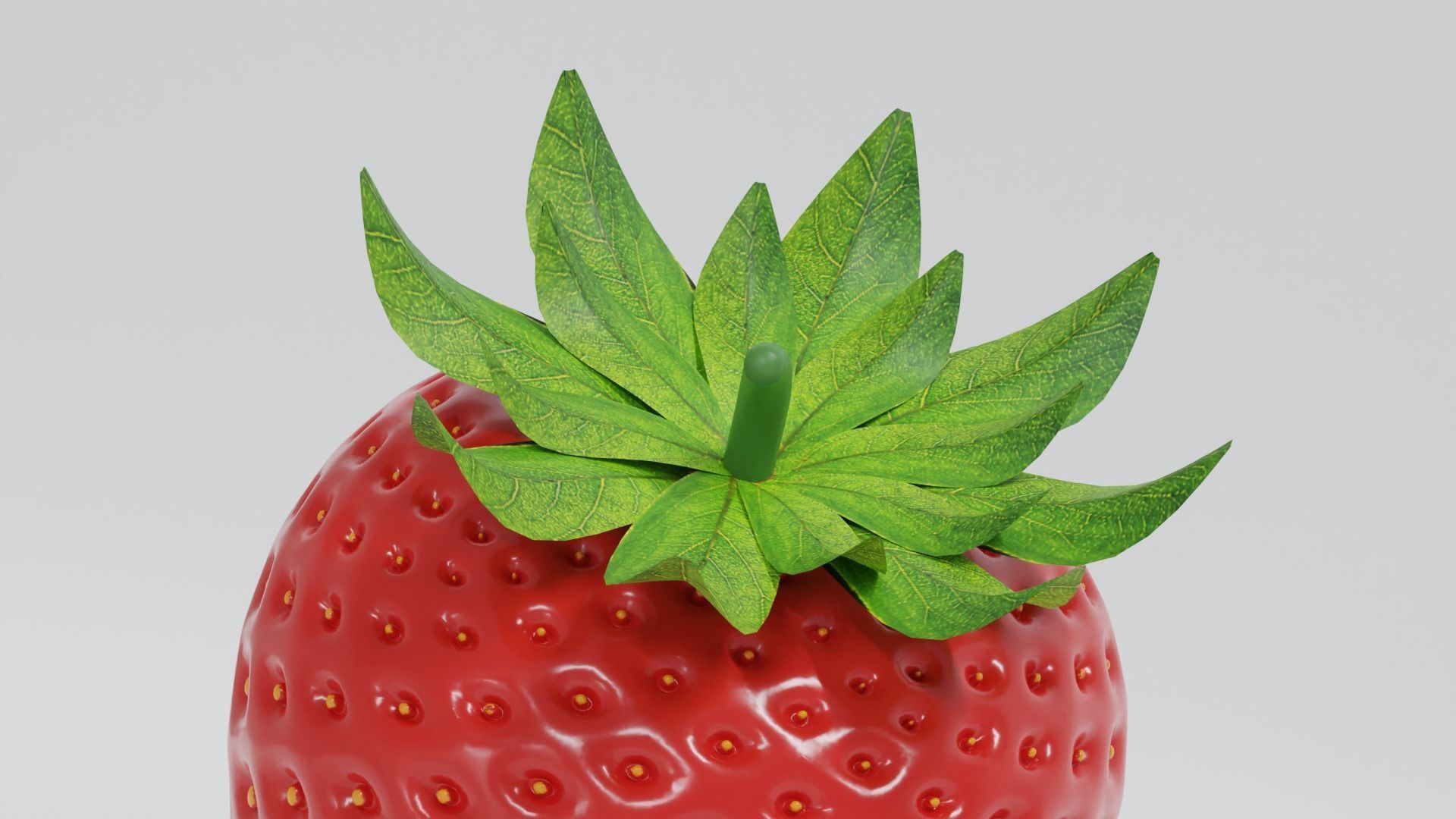 Strawberry Free 3D model_5