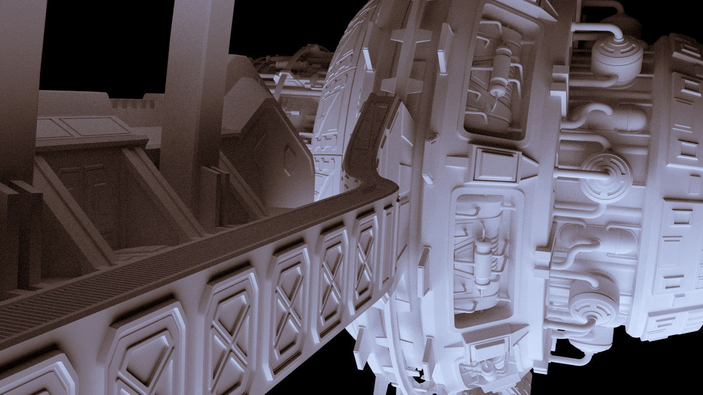 Futuristic Sci-Fi Zeneth Station 3D model_13