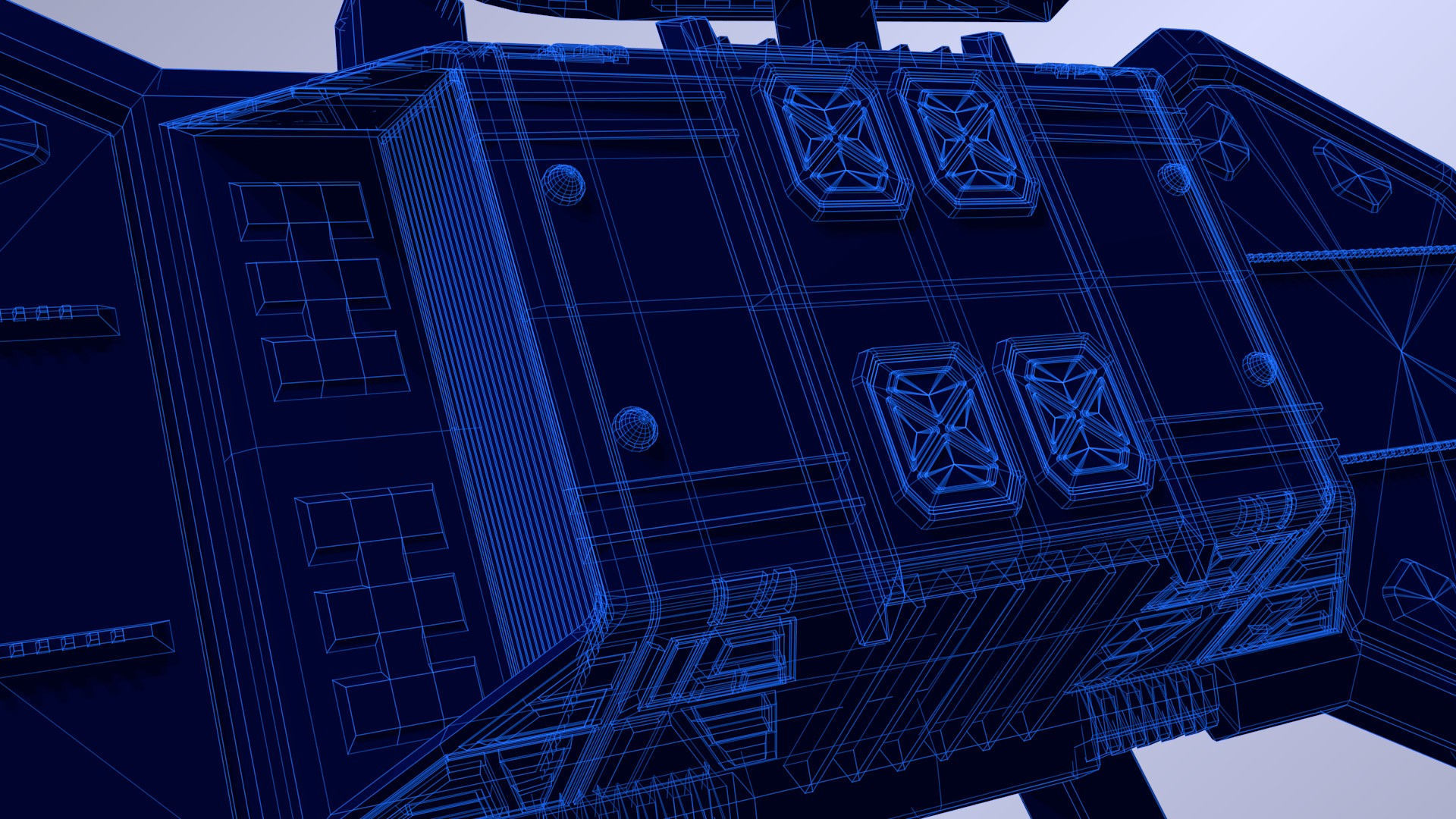 Futuristic Sci-Fi Zeneth Station 3D model_6