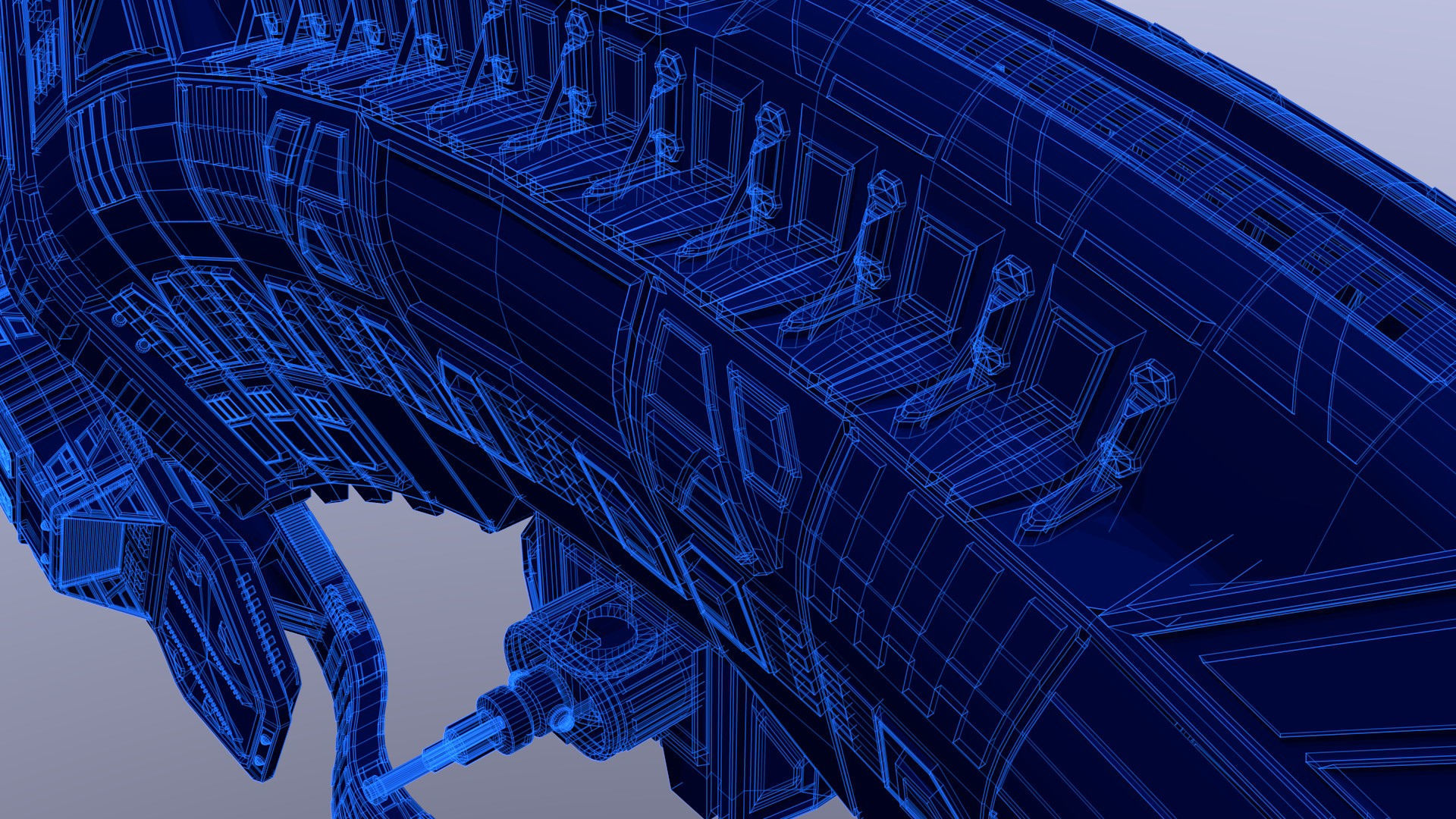 Futuristic Sci-Fi Zeneth Station 3D model_4