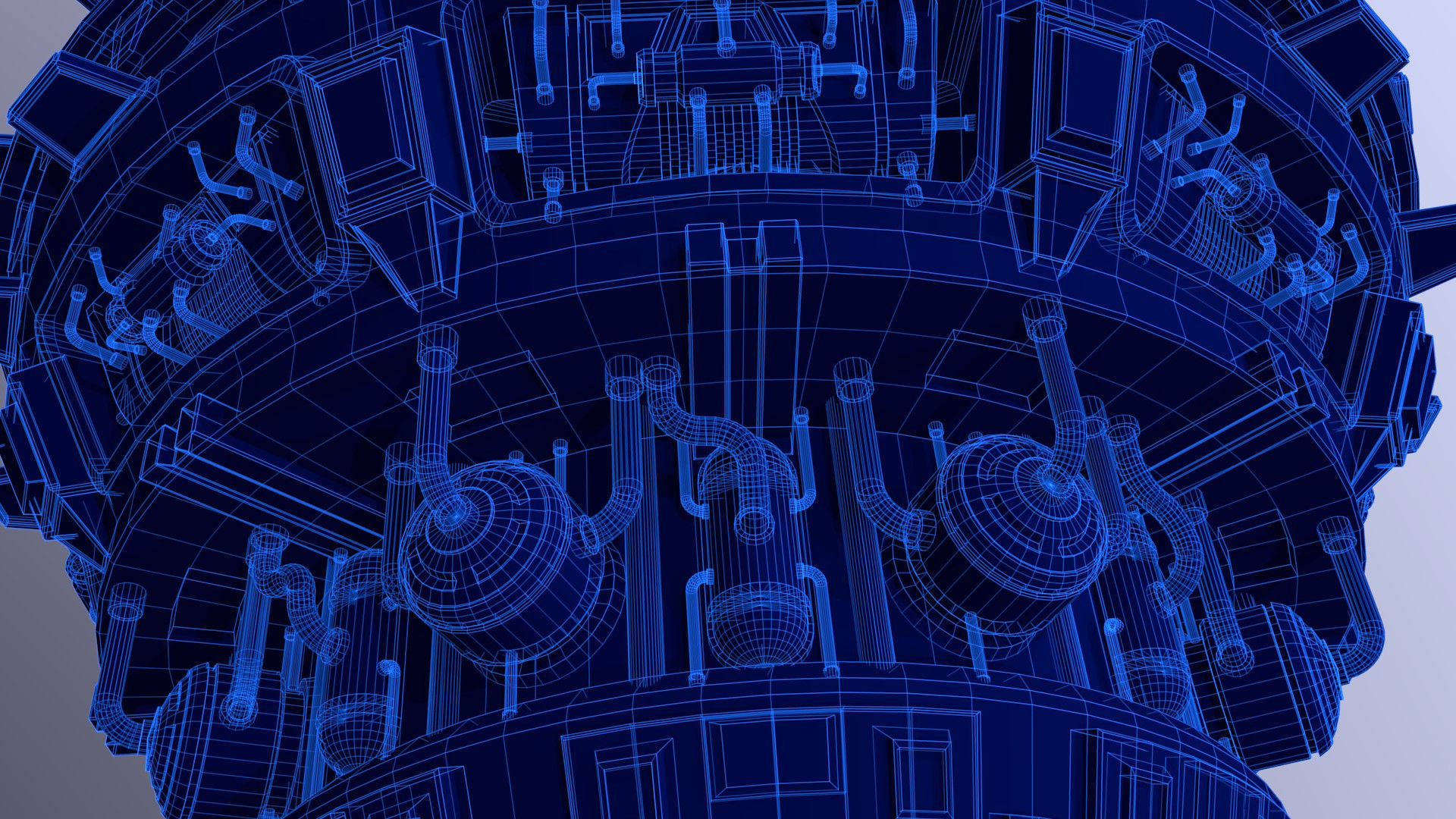 Futuristic Sci-Fi Zeneth Station 3D model_2