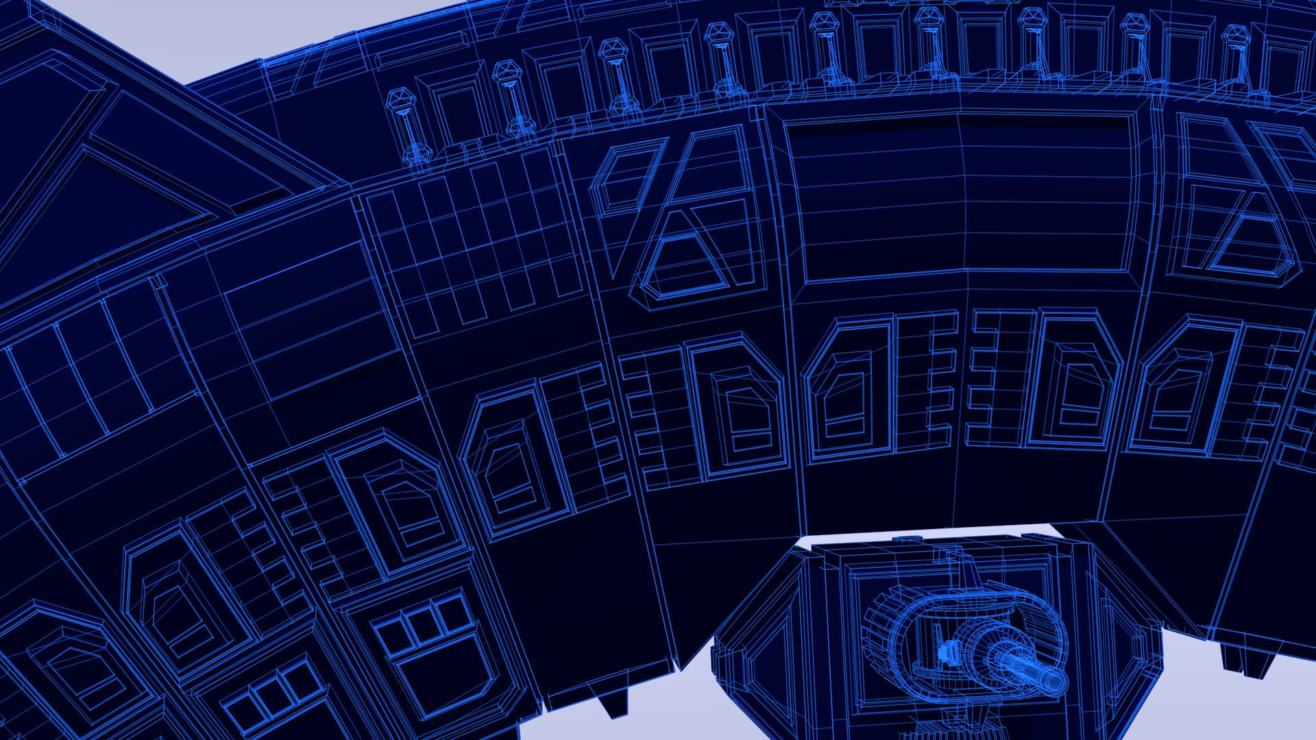 Futuristic Sci-Fi Zeneth Station 3D model_5