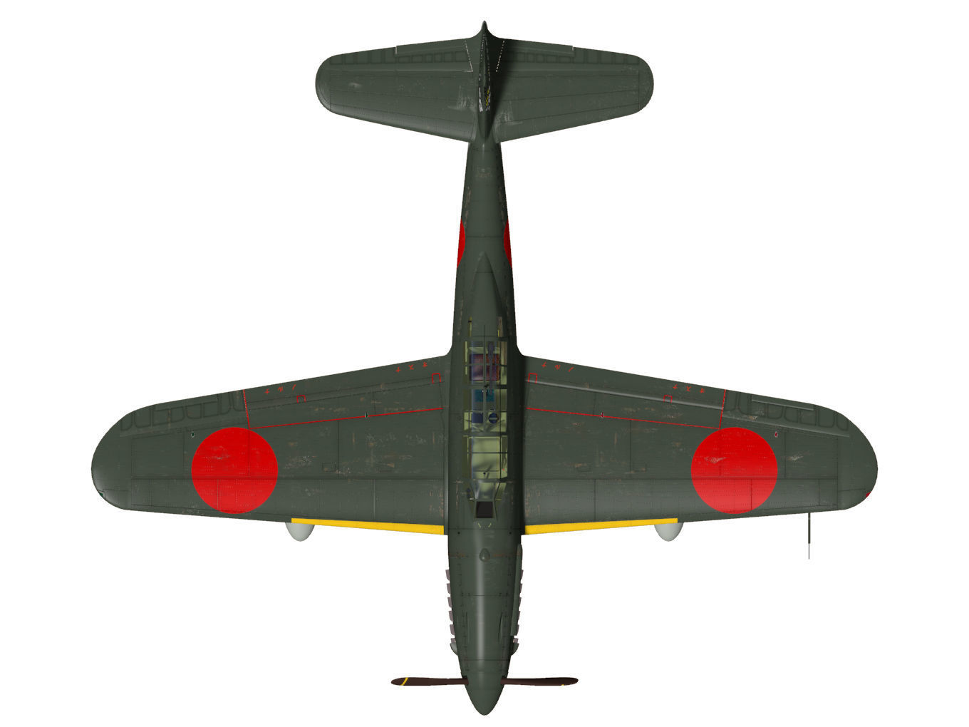 Kugisyo D4Y2S Suisei Type12Bo Judy 3D model_12