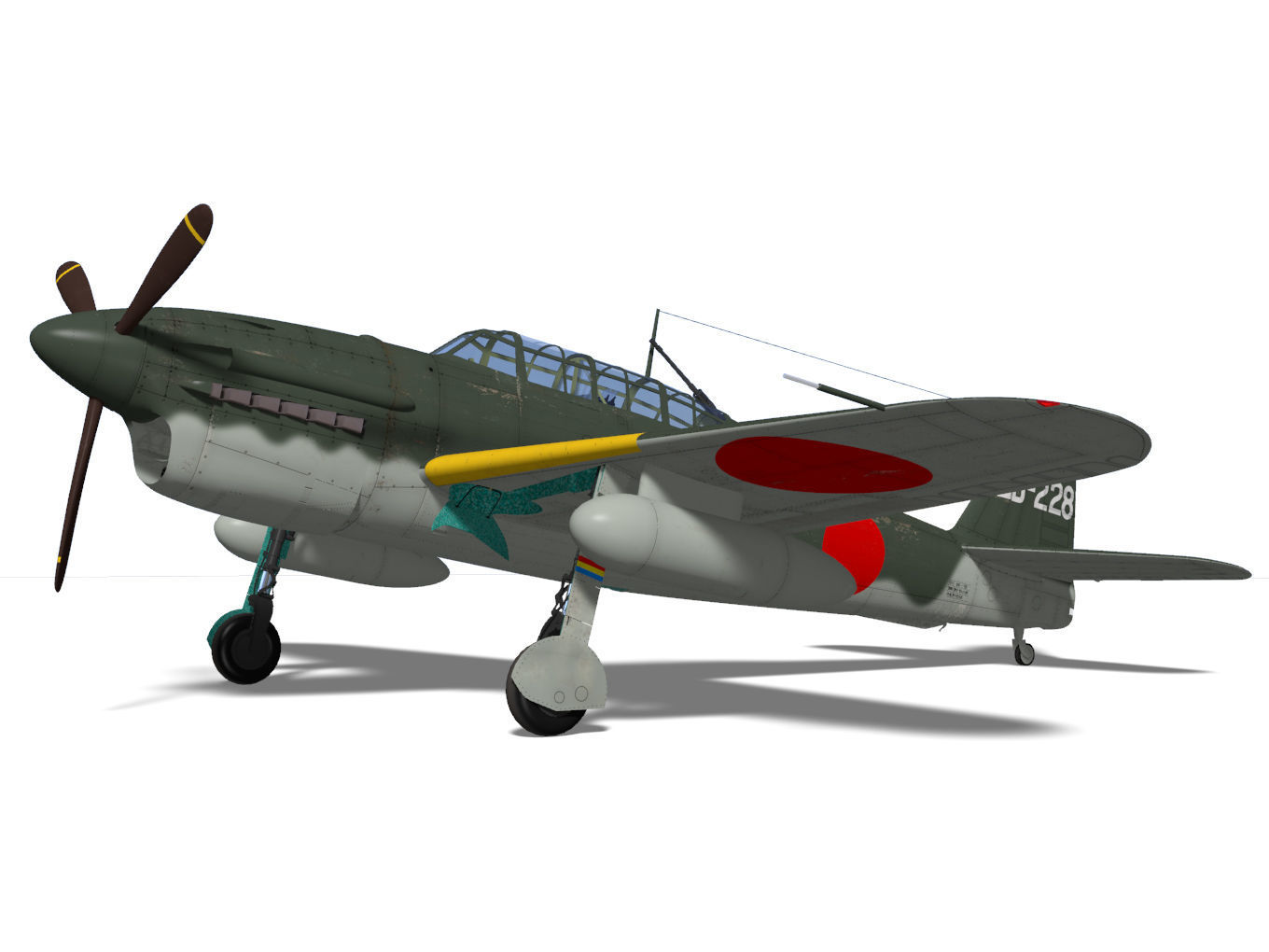 Kugisyo D4Y2S Suisei Type12Bo Judy 3D model_4