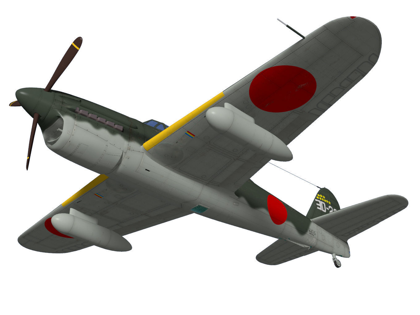 Kugisyo D4Y2S Suisei Type12Bo Judy 3D model_3