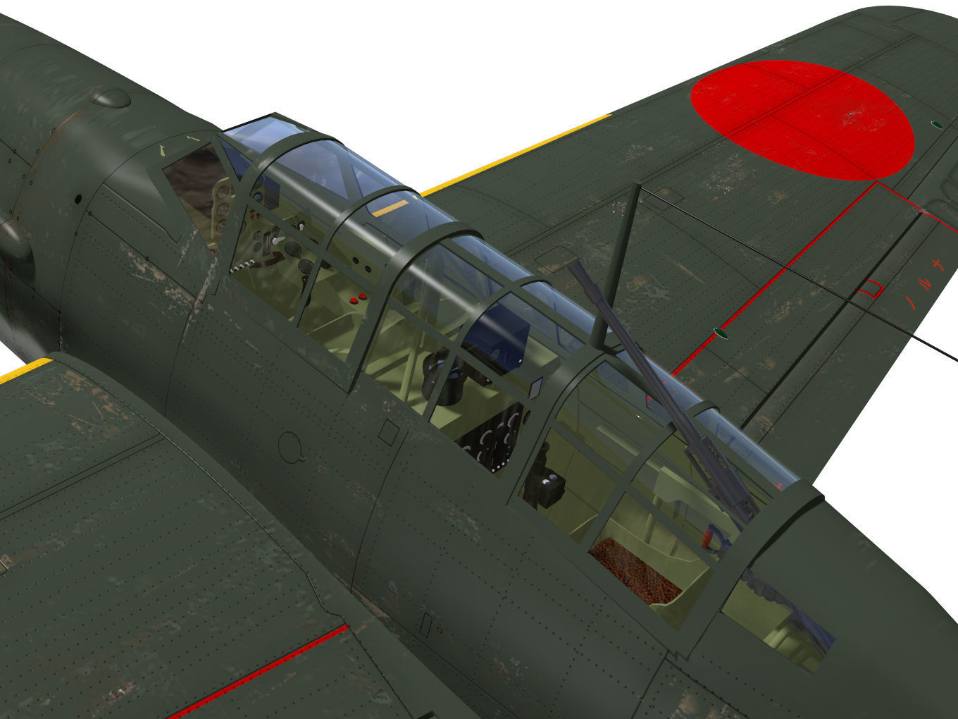 Kugisyo D4Y2S Suisei Type12Bo Judy 3D model_7
