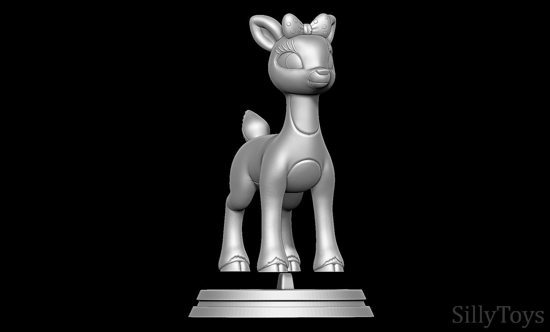 Clarice - Rudolph The Red Nosed Reindeer 3D print model 3D print model_6