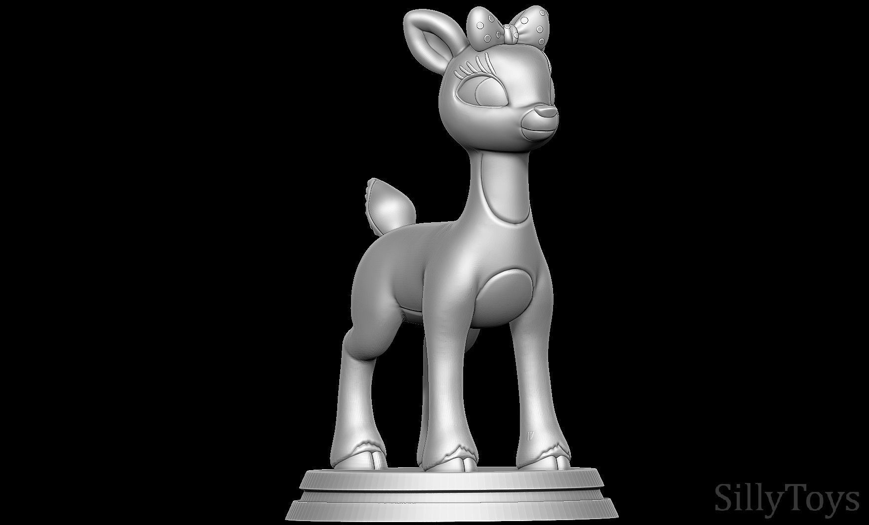 Clarice - Rudolph The Red Nosed Reindeer 3D print model 3D print model_5