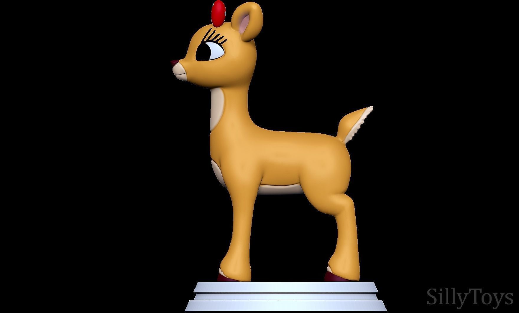 Clarice - Rudolph The Red Nosed Reindeer 3D print model 3D print model_2