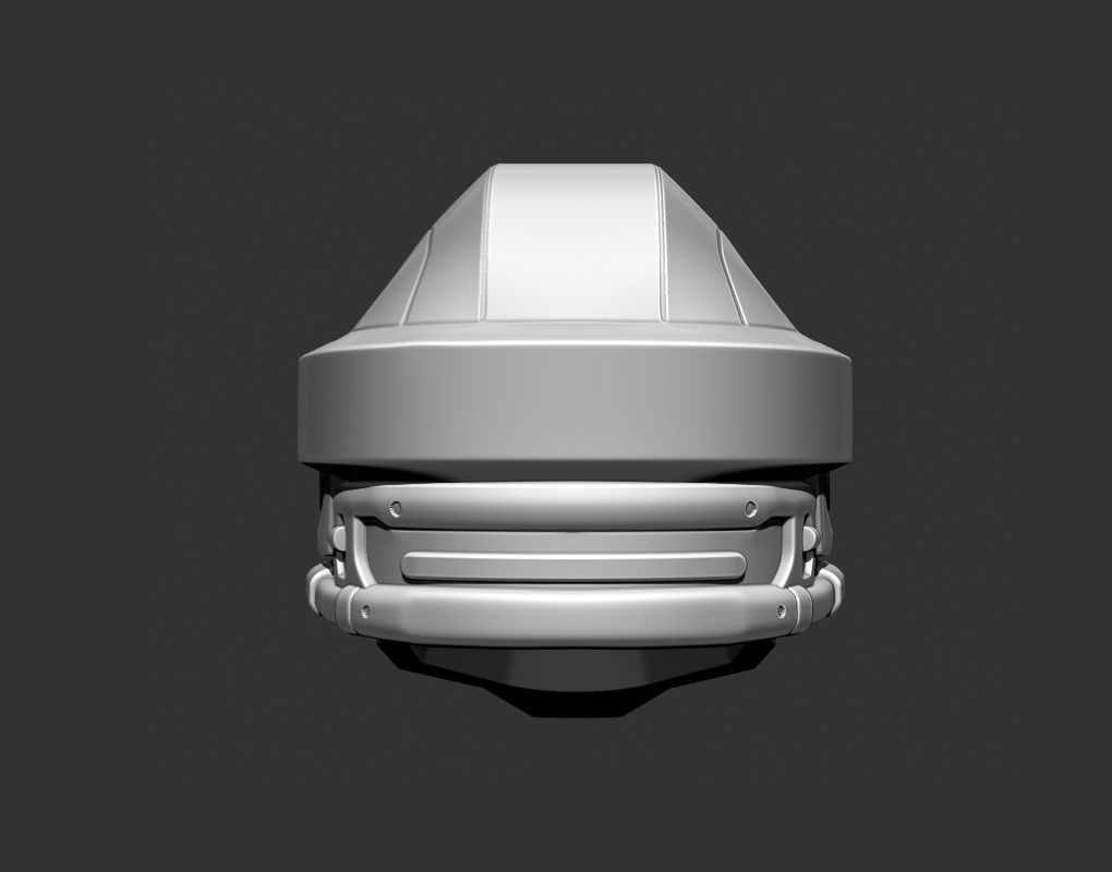 Recon scifi Helmet Highpoly 3D model_4