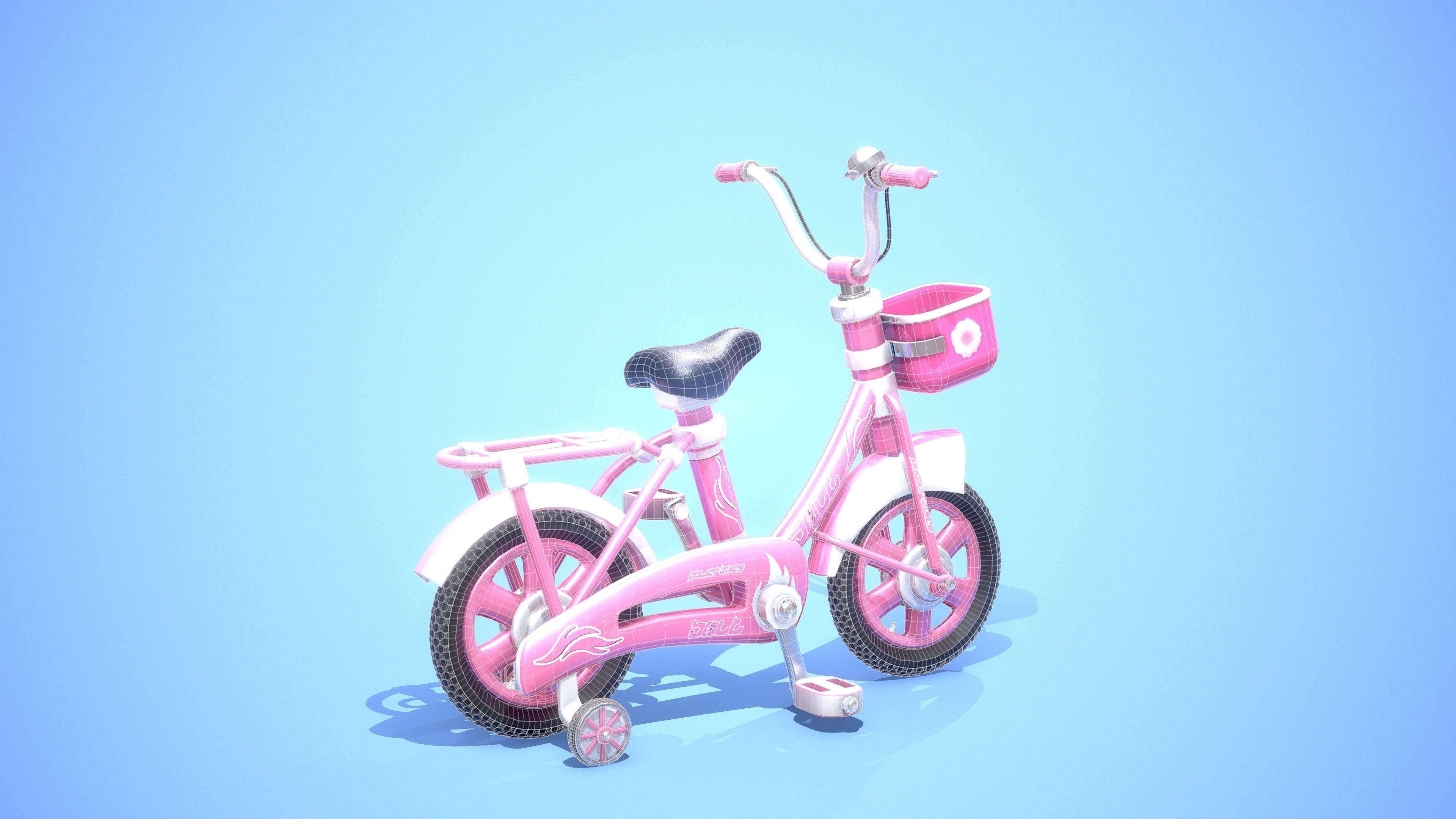 Low Poly Cartoony Bicycle Pack for Ar Vr and Games 3D Model Collection_17
