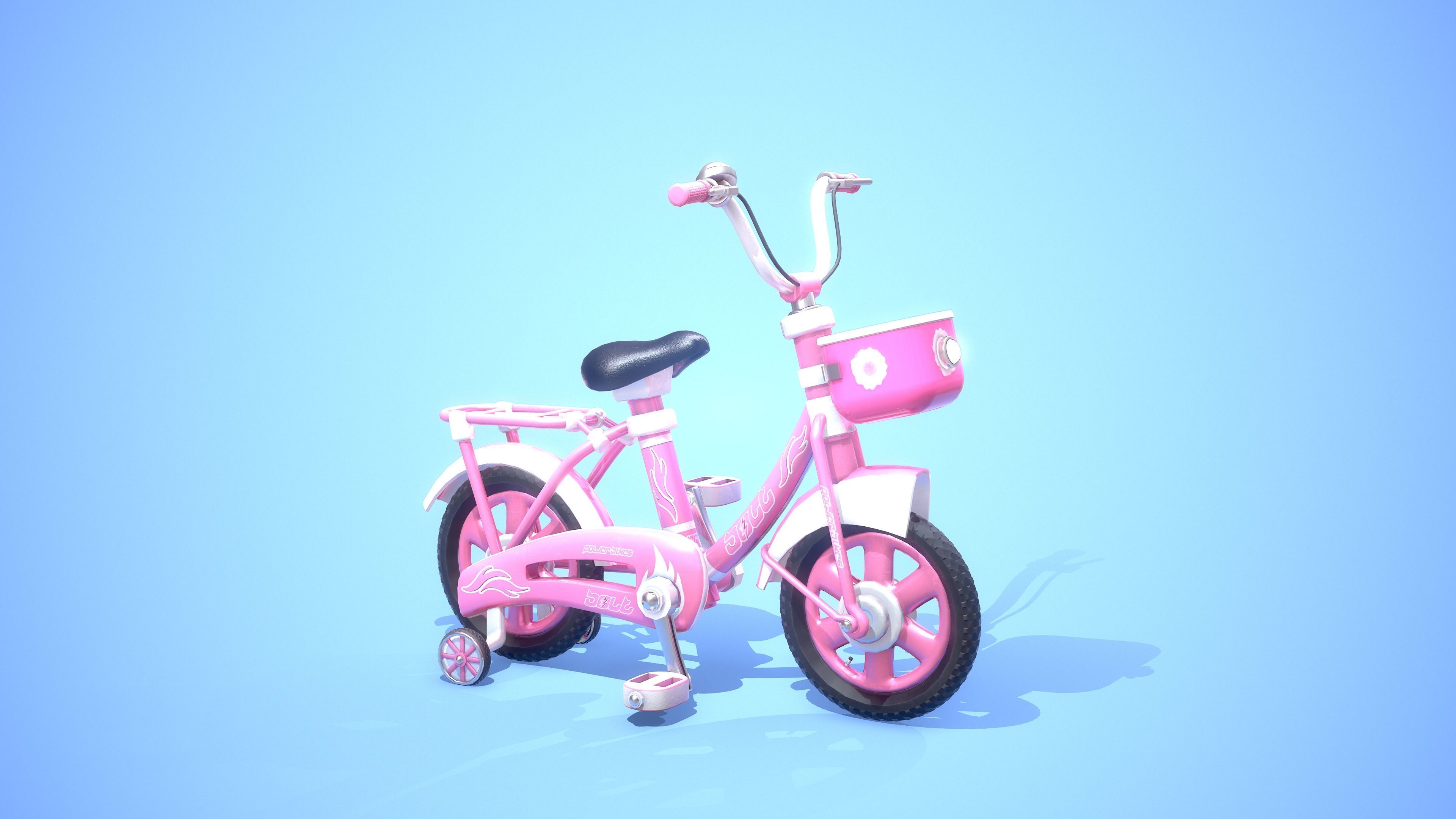 Low Poly Cartoony Bicycle Pack for Ar Vr and Games 3D Model Collection_10