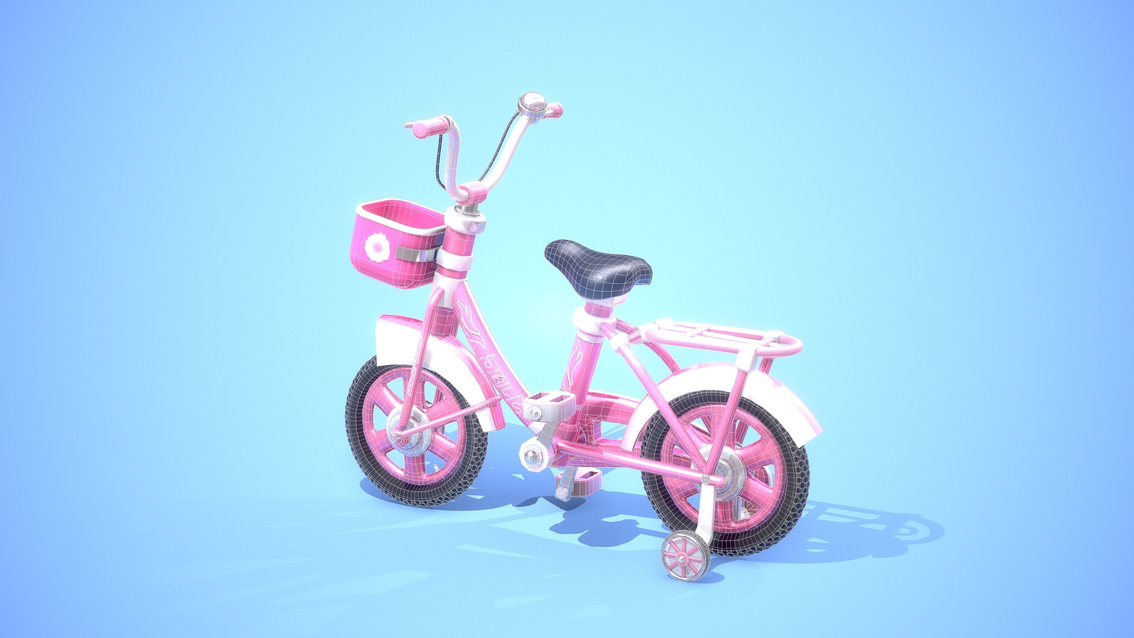 Low Poly Cartoony Bicycle Pack for Ar Vr and Games 3D Model Collection_15
