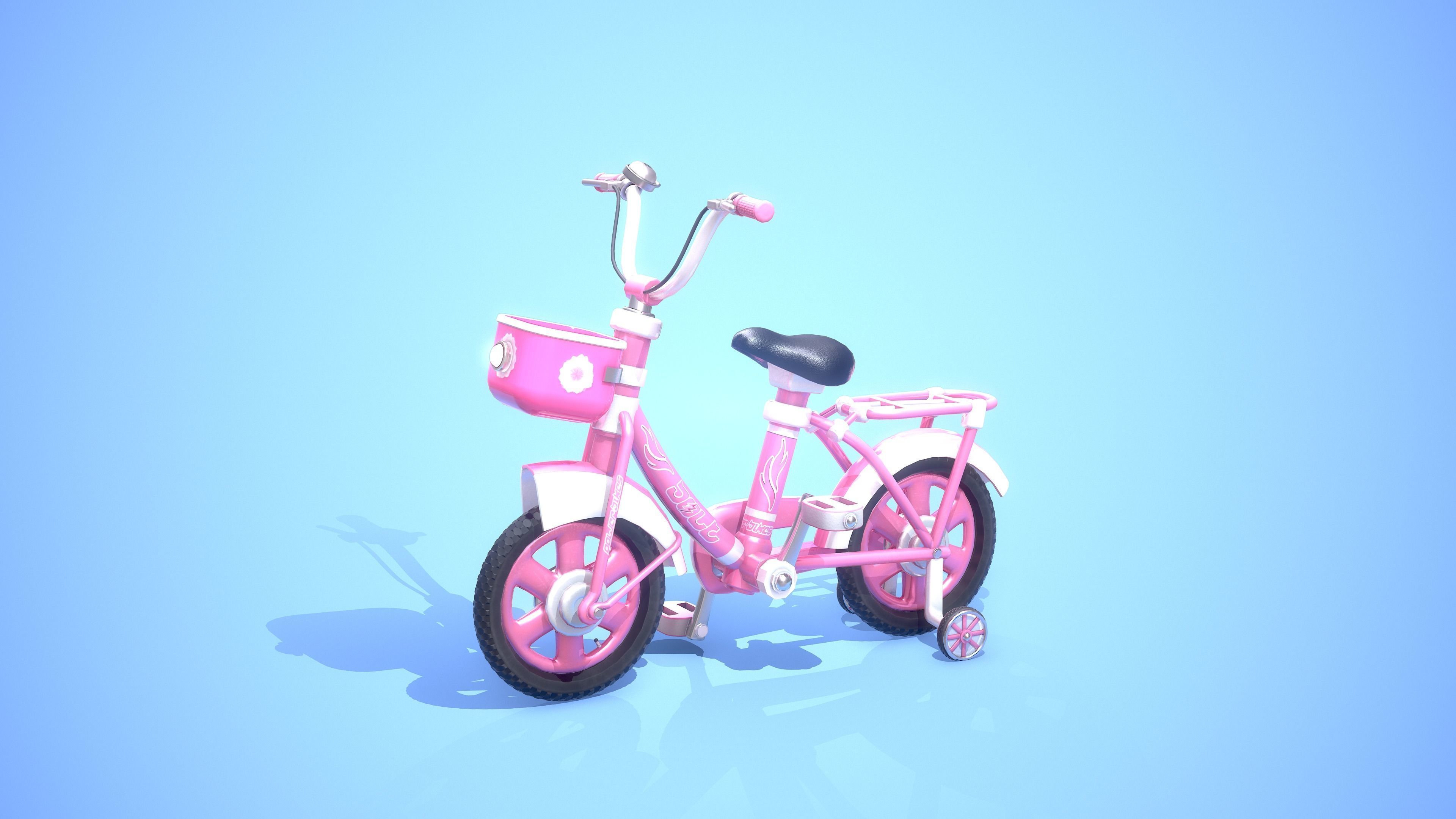 Low Poly Cartoony Bicycle Pack for Ar Vr and Games 3D Model Collection_8
