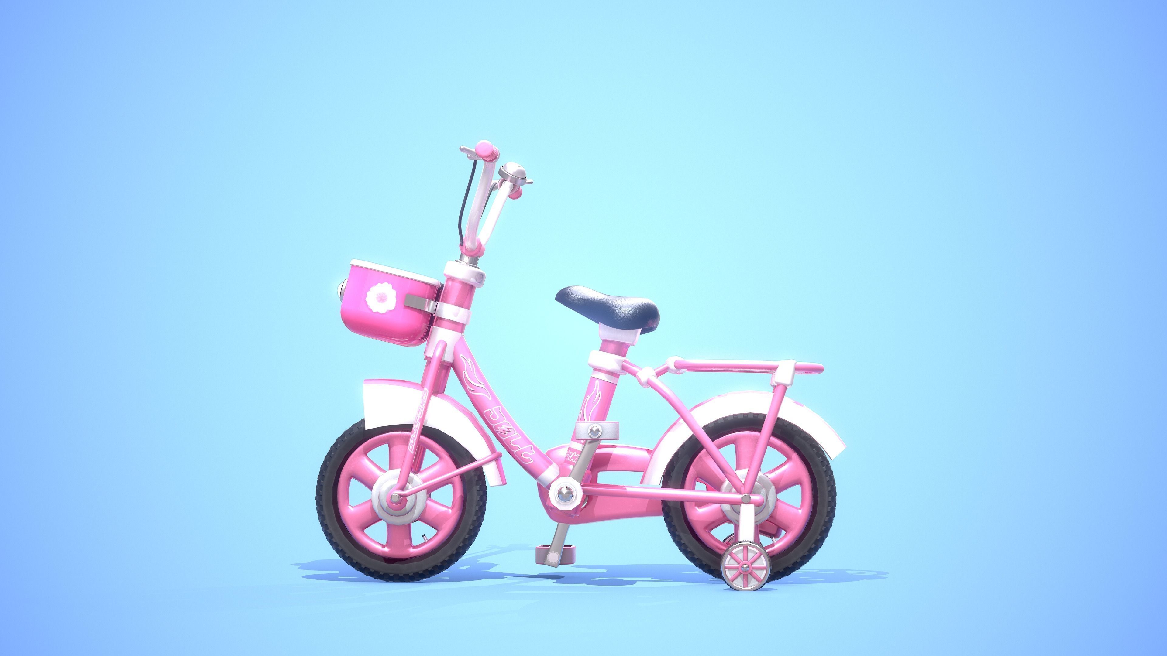 Low Poly Cartoony Bicycle Pack for Ar Vr and Games 3D Model Collection_9