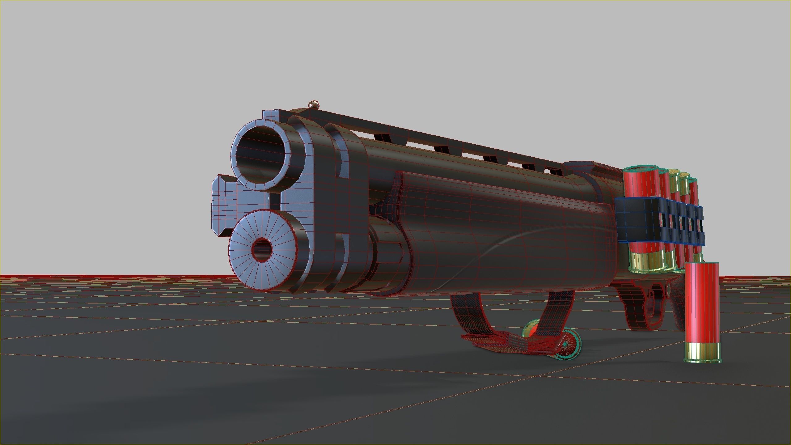 TAC-13 Shotgun Low-poly 3D model_28