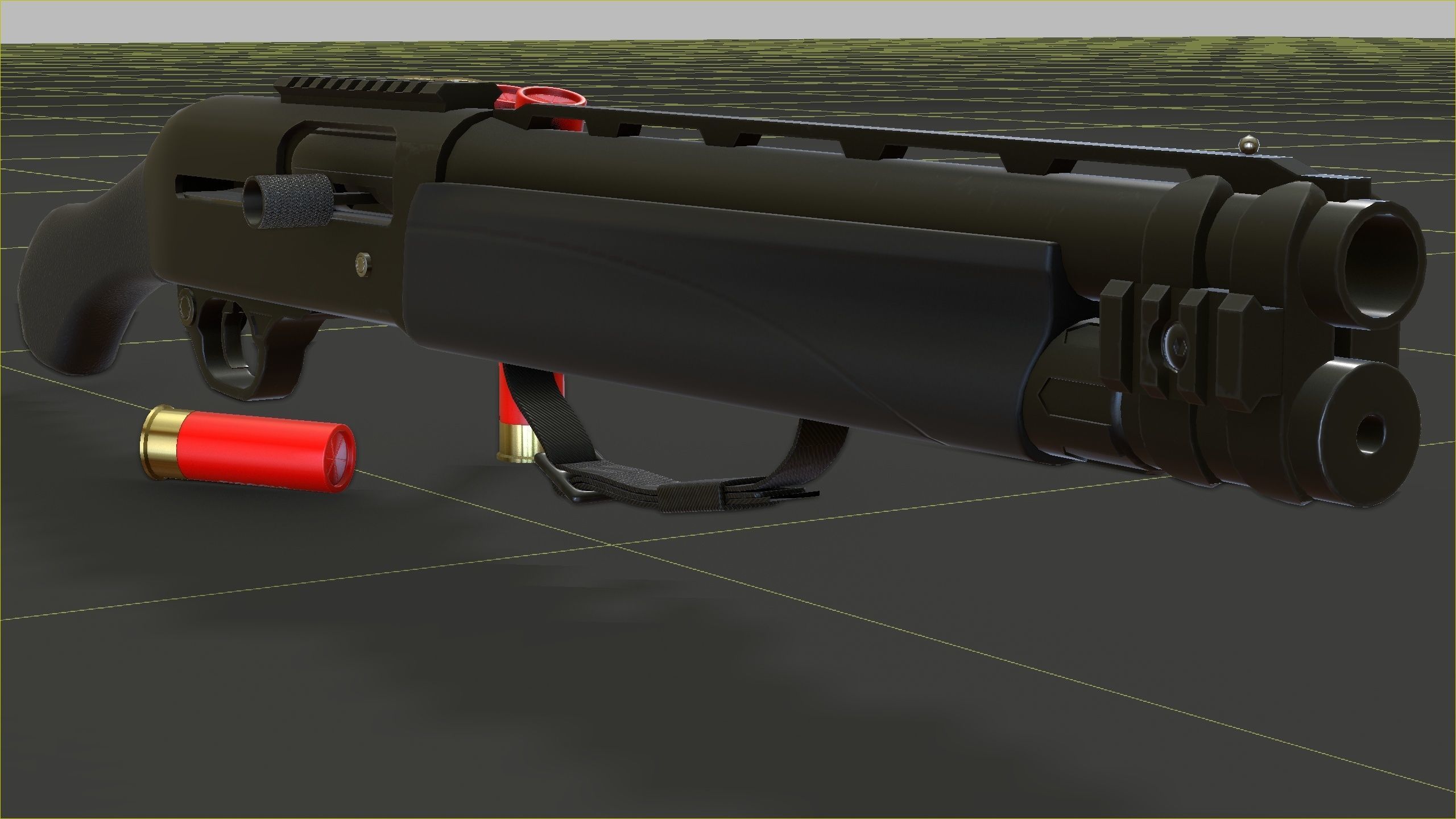 TAC-13 Shotgun Low-poly 3D model_23