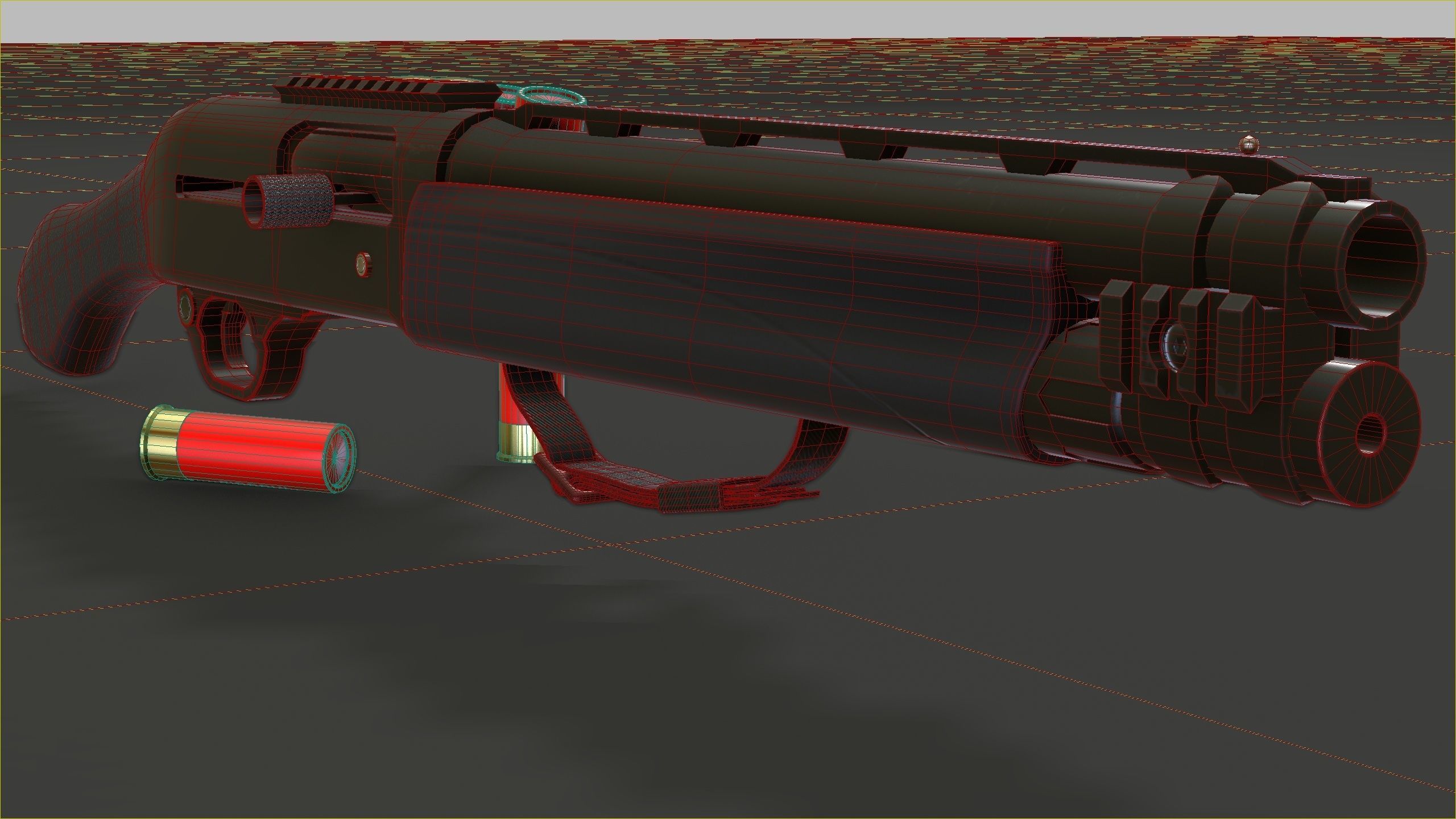 TAC-13 Shotgun Low-poly 3D model_22