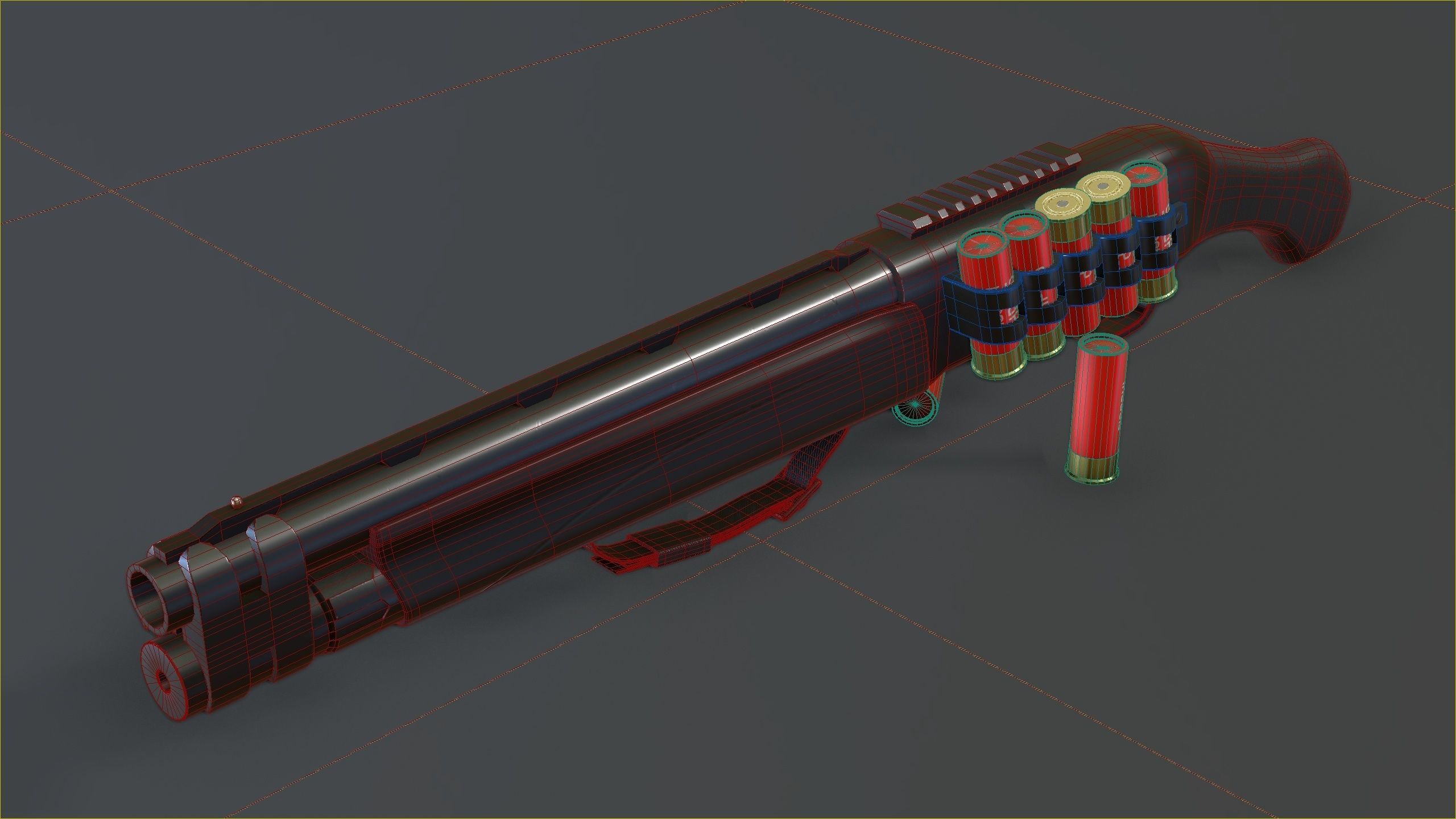 TAC-13 Shotgun Low-poly 3D model_10